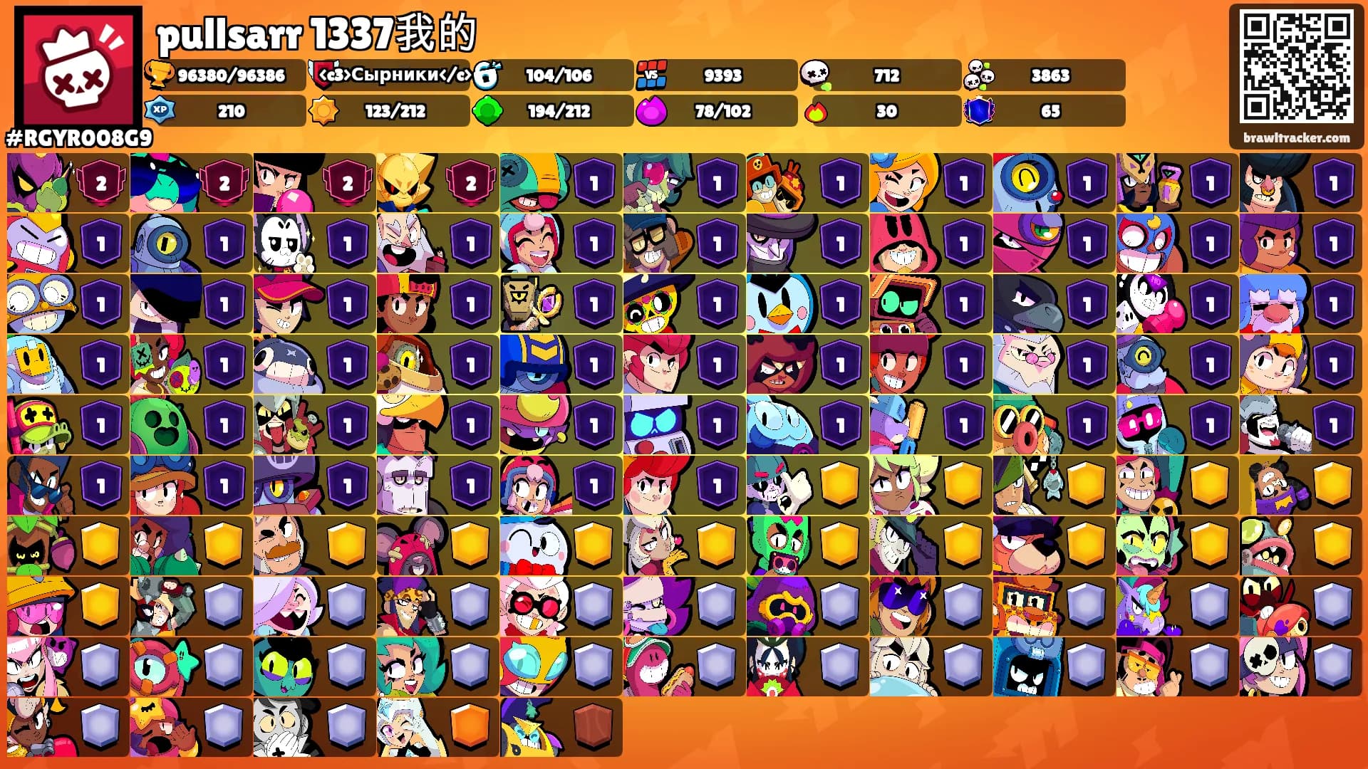 pullsarr 1337我的's Ranks