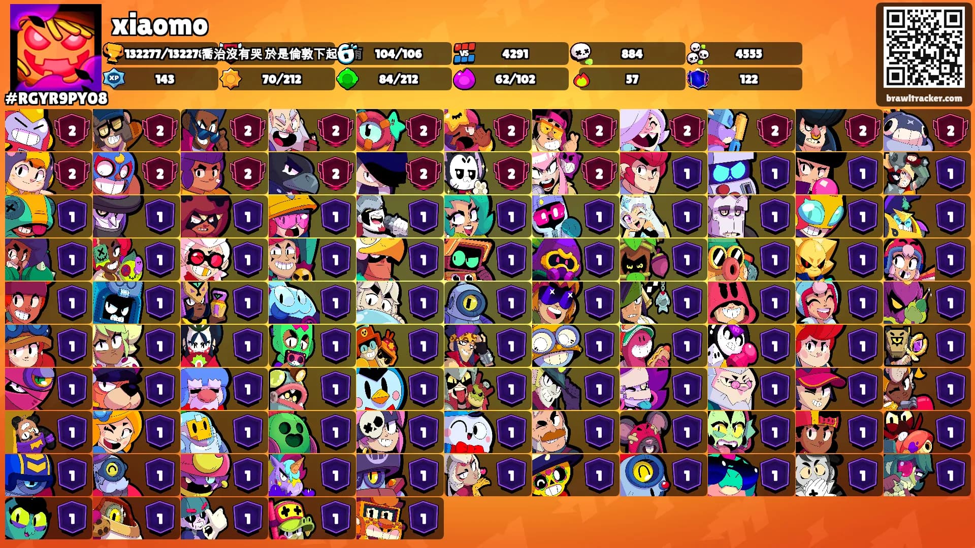 xiaomo's Ranks
