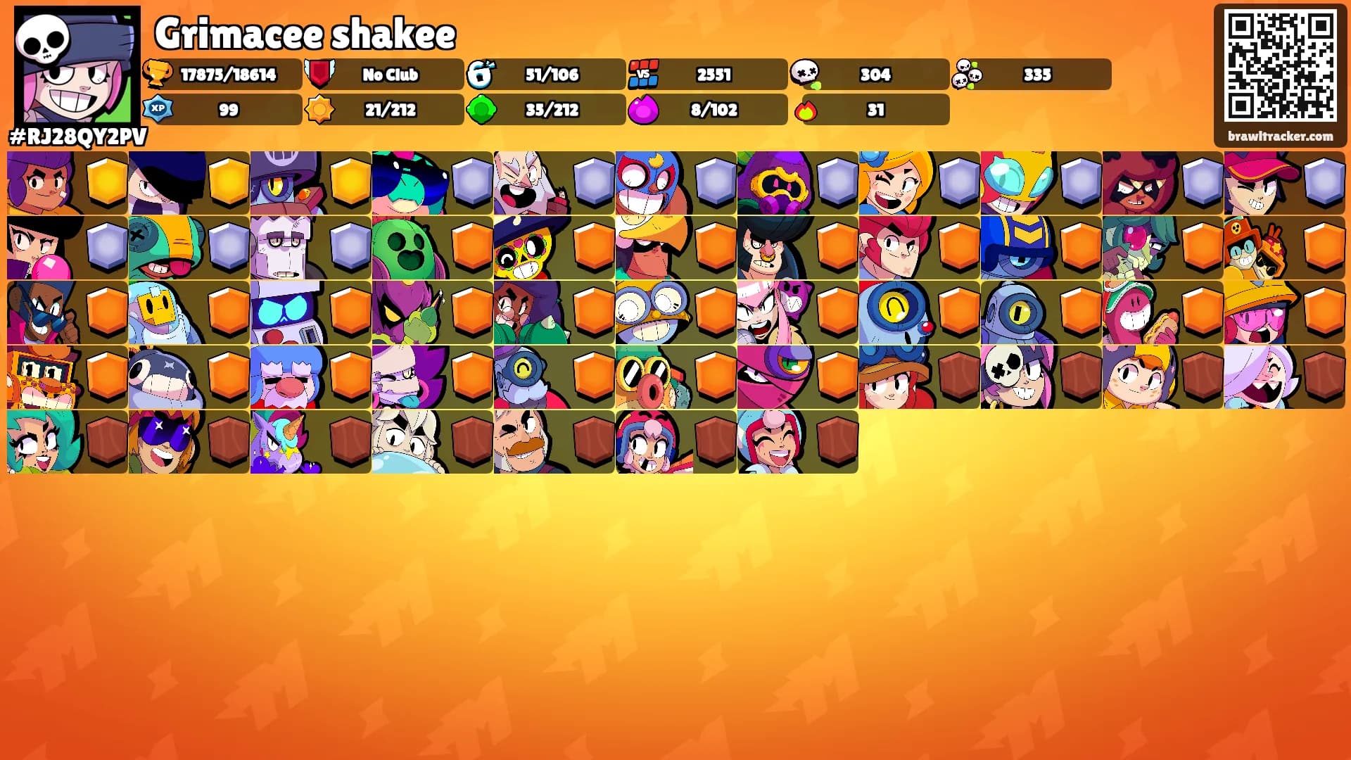 Grimacee shakee's Ranks