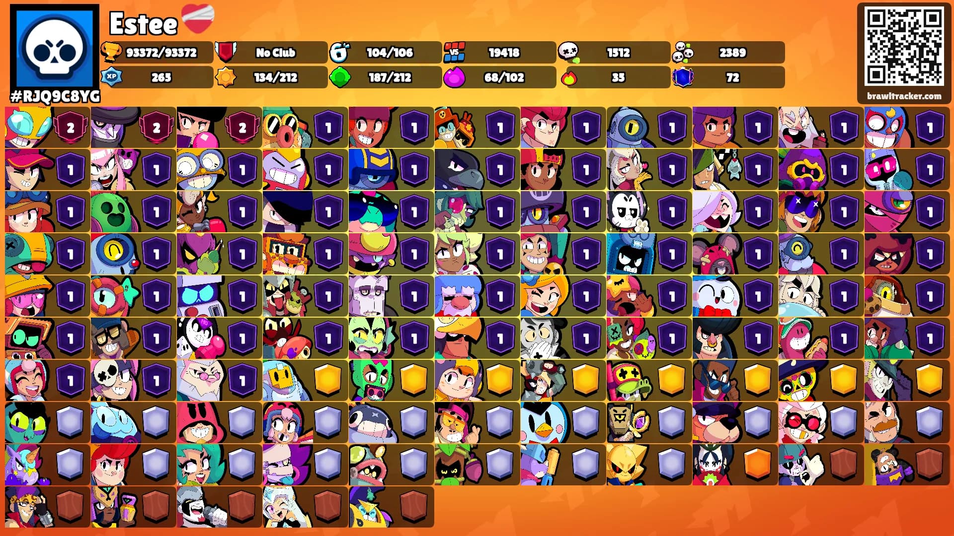 Estee ❤️‍🩹's Ranks