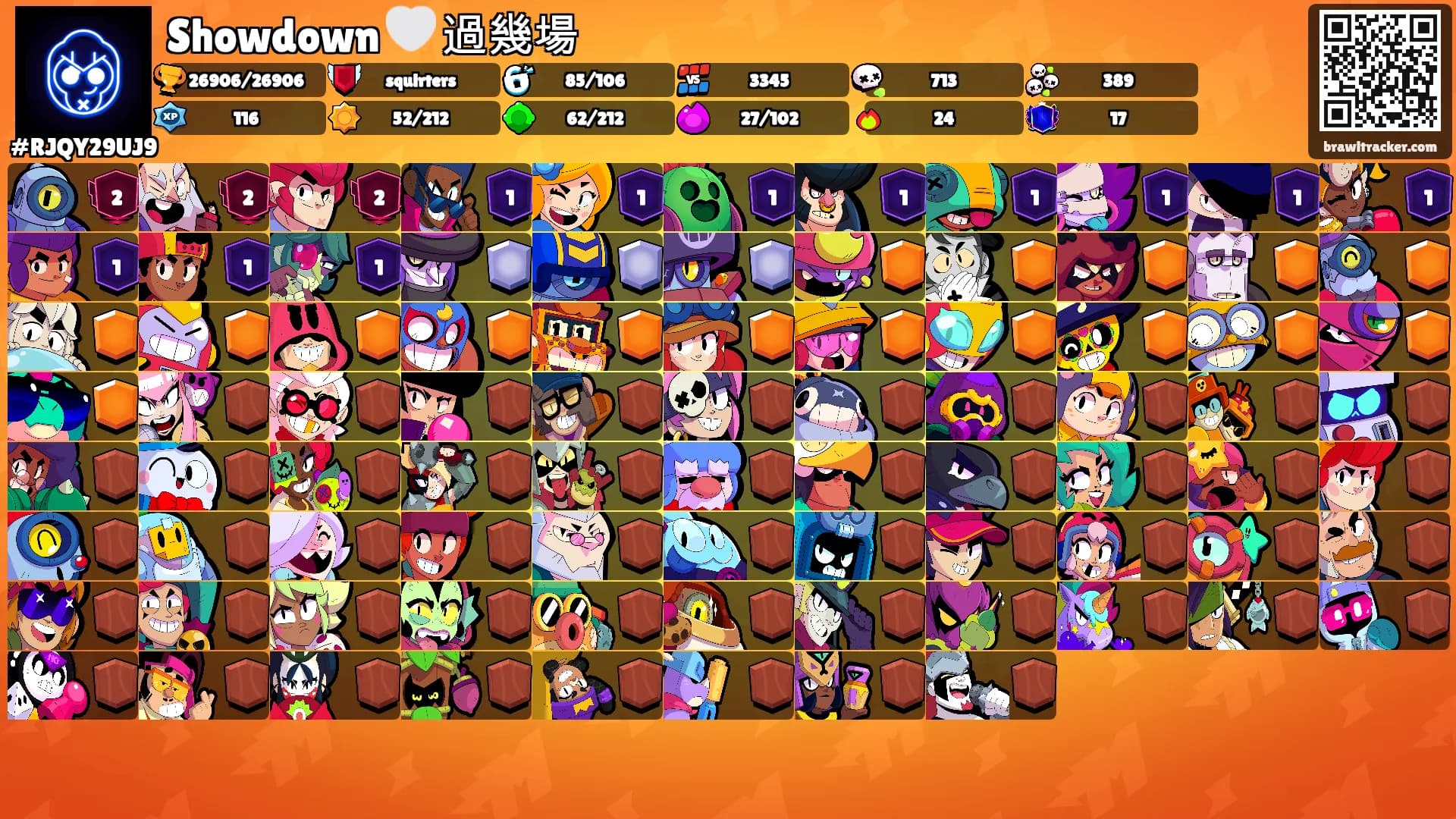 Showdown 🤍 過幾場's Ranks