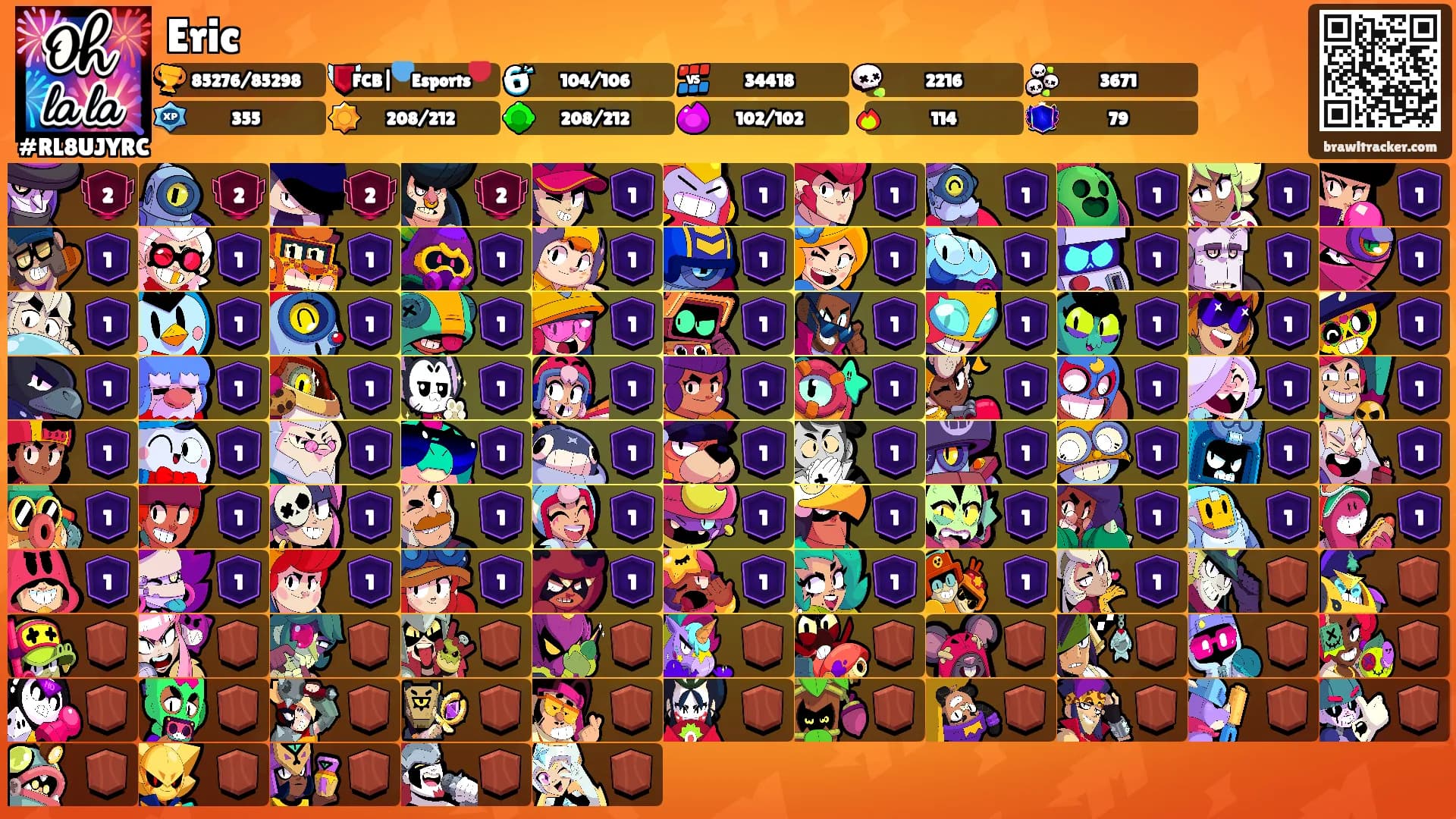 Eric's Ranks