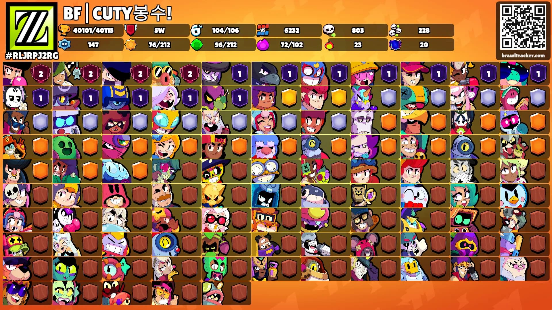 BF|CUTY봉수!'s Ranks