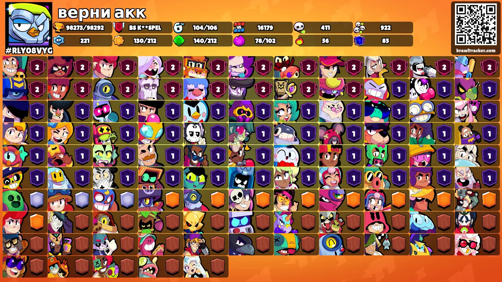 верни акк's Ranks