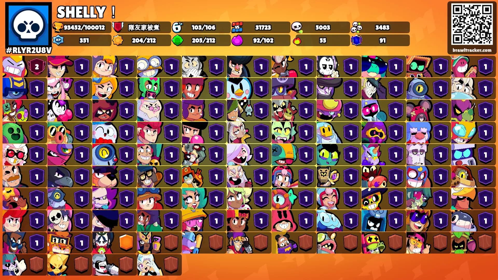 SHELLY！'s Ranks