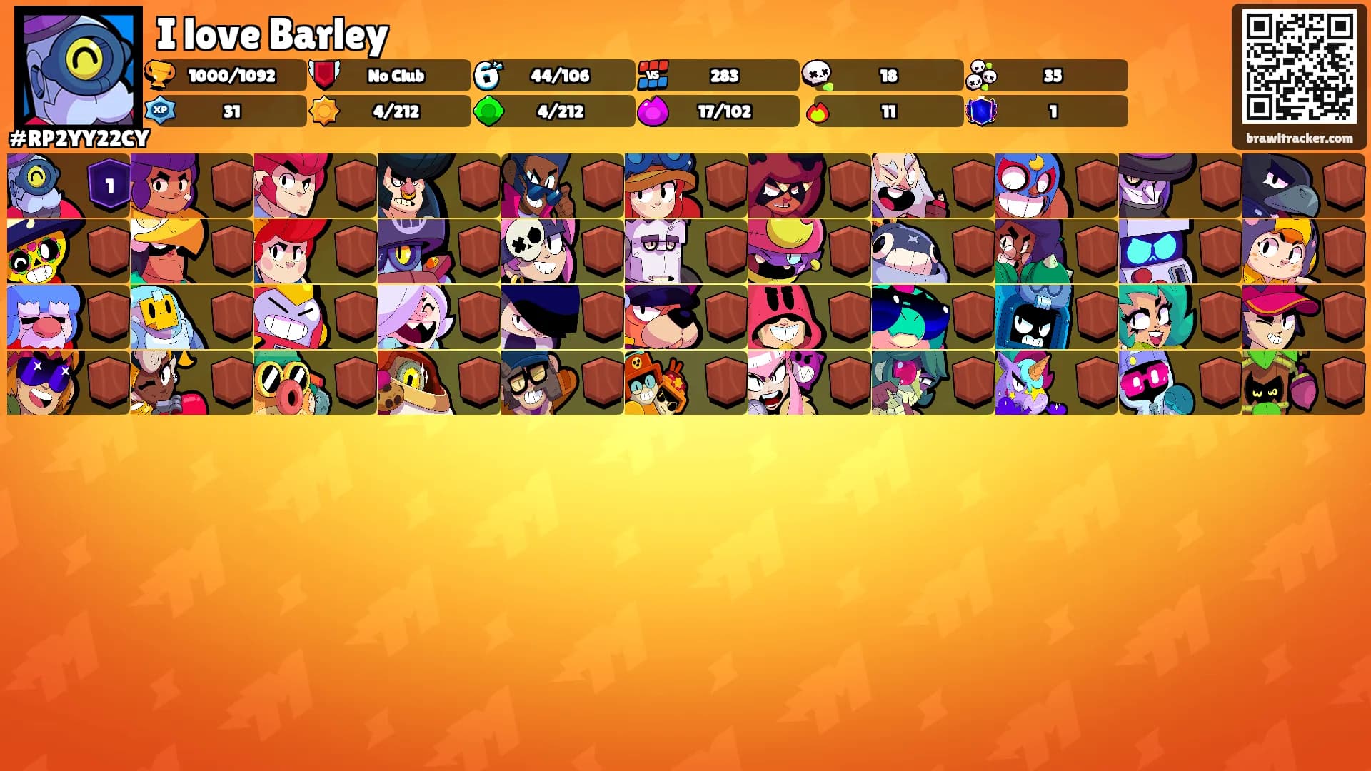 I love Barley's Ranks