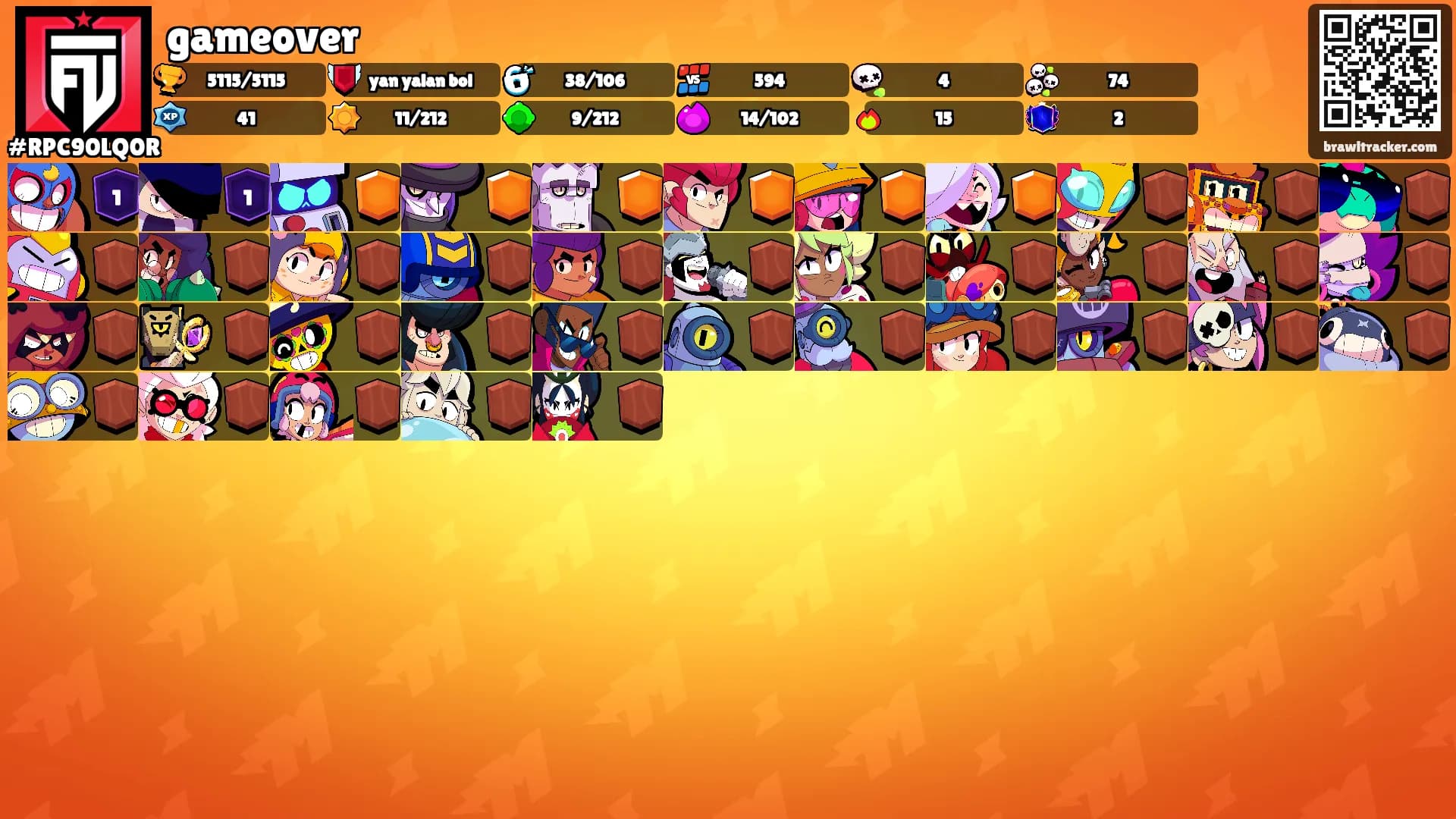 gameover's Ranks