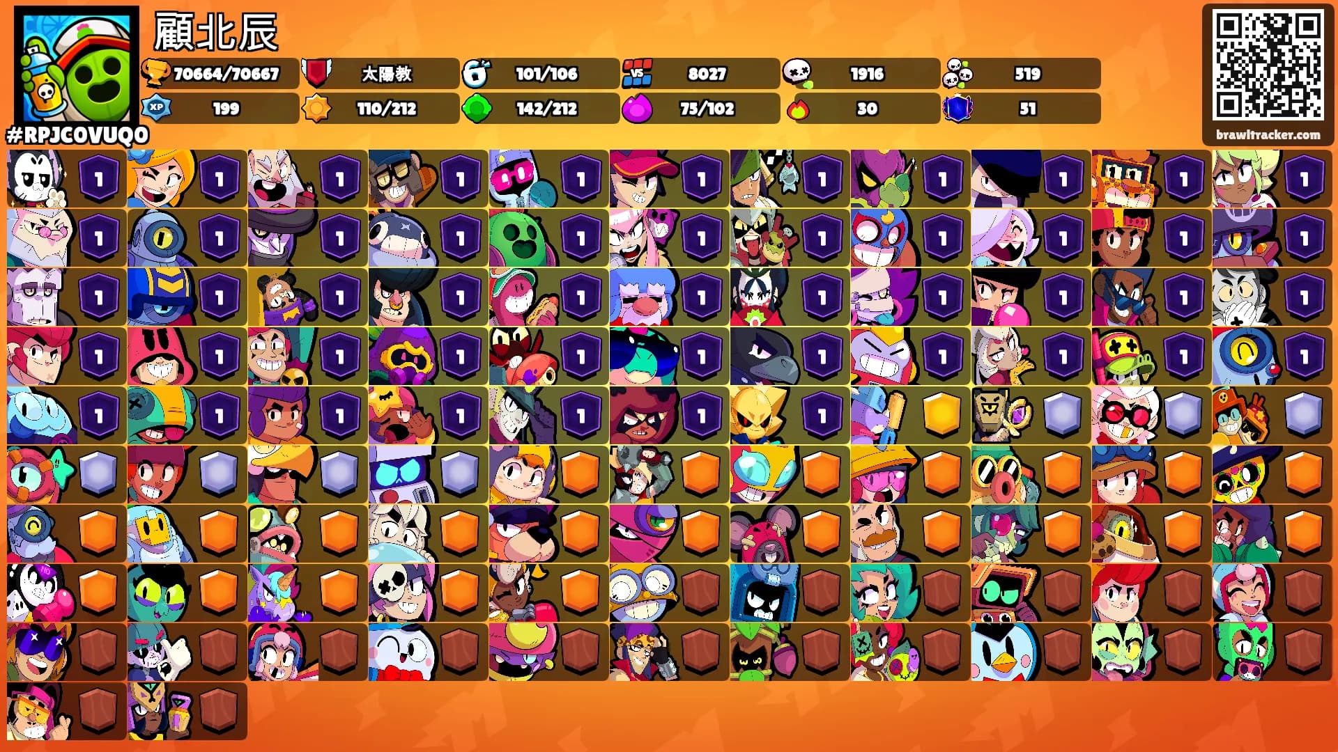 顧北辰's Ranks