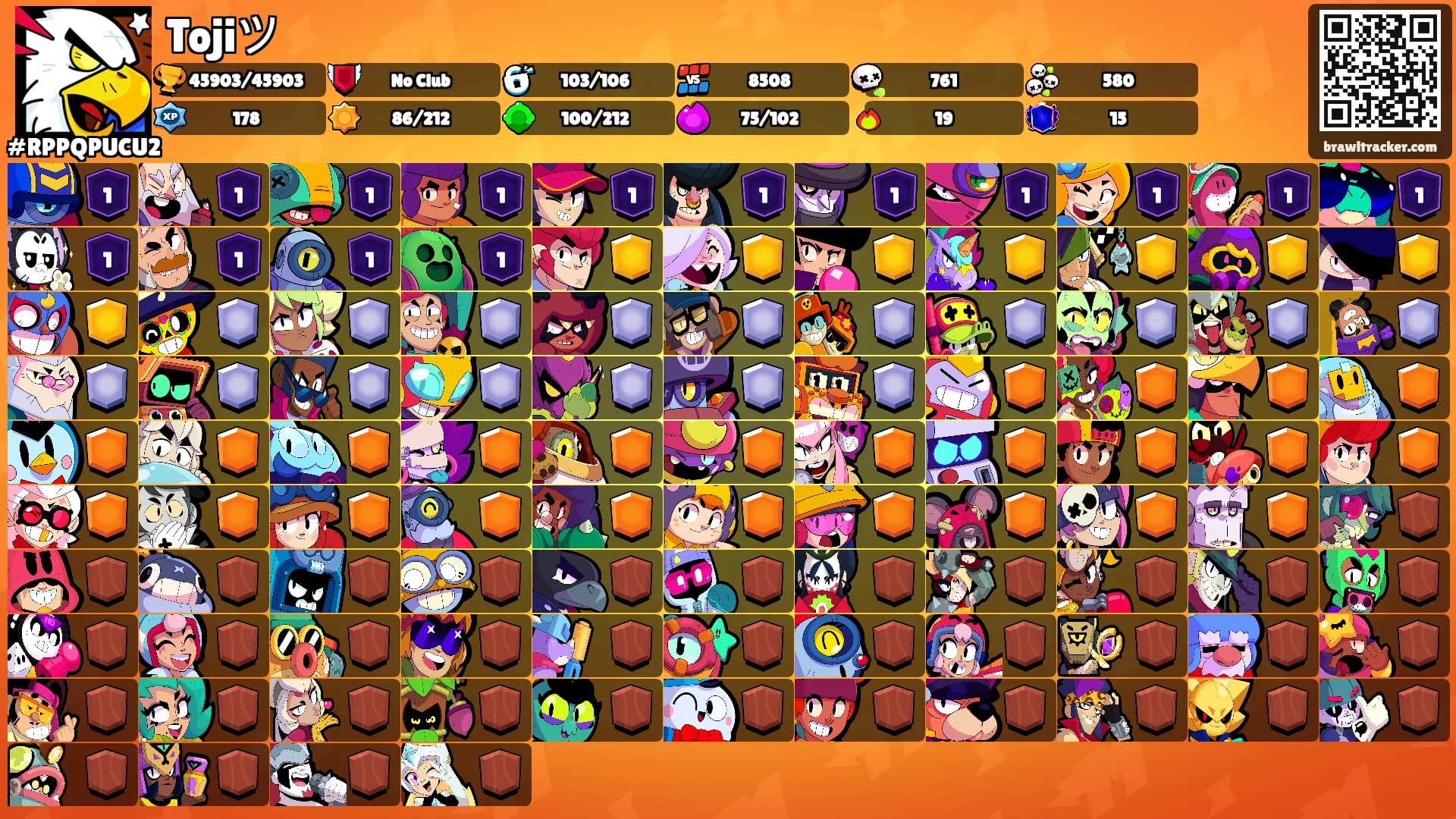 Tojiツ's Ranks