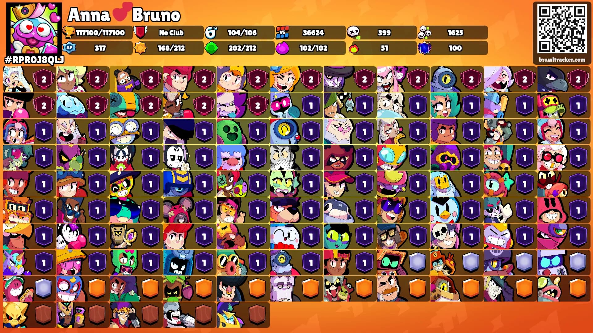 Anna 💕Bruno's Ranks