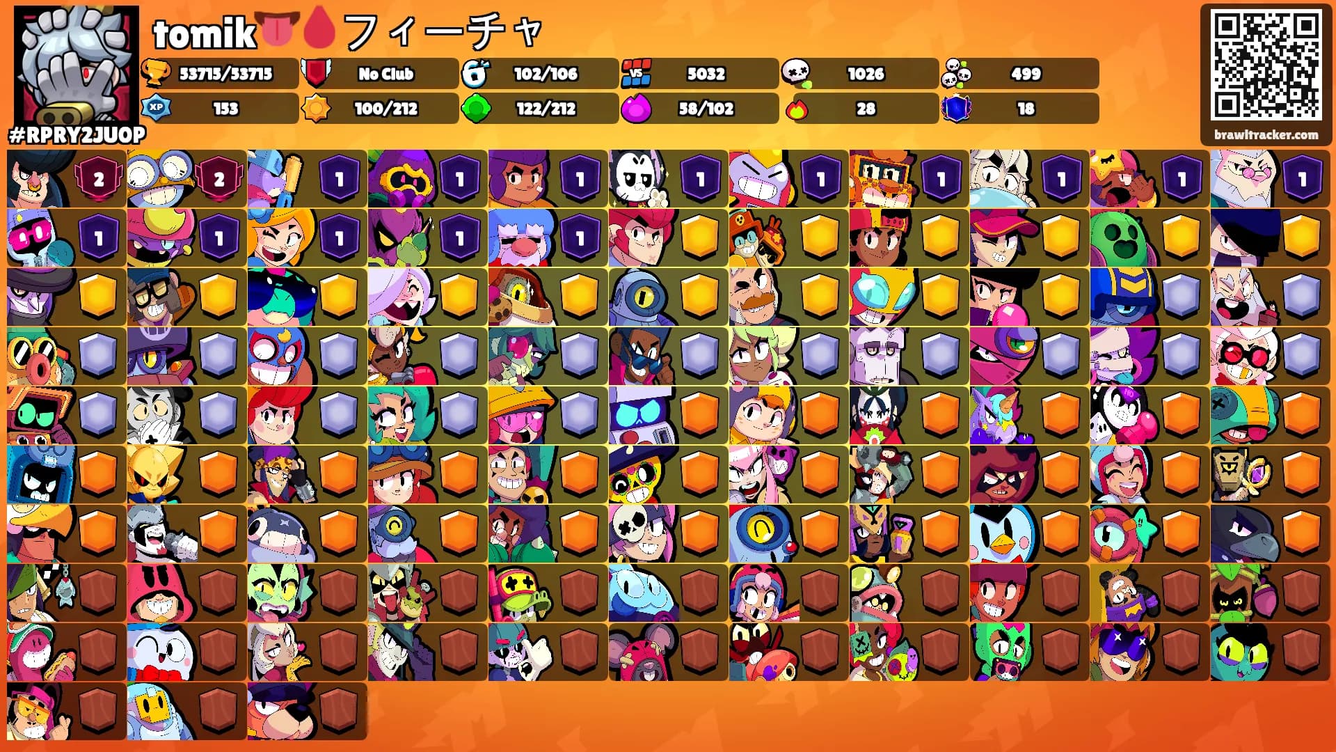 tomik👅🩸フィーチャ's Ranks
