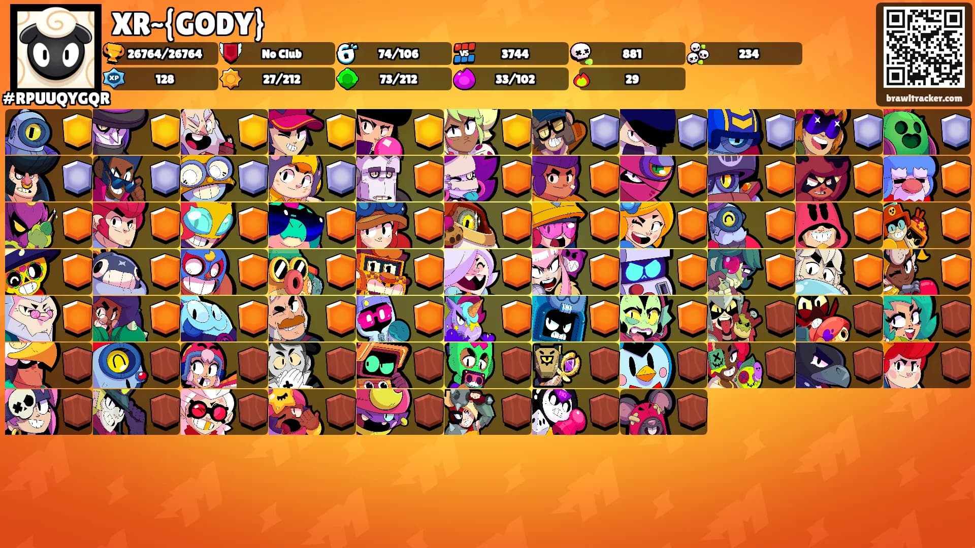 XR~{GODY}'s Ranks
