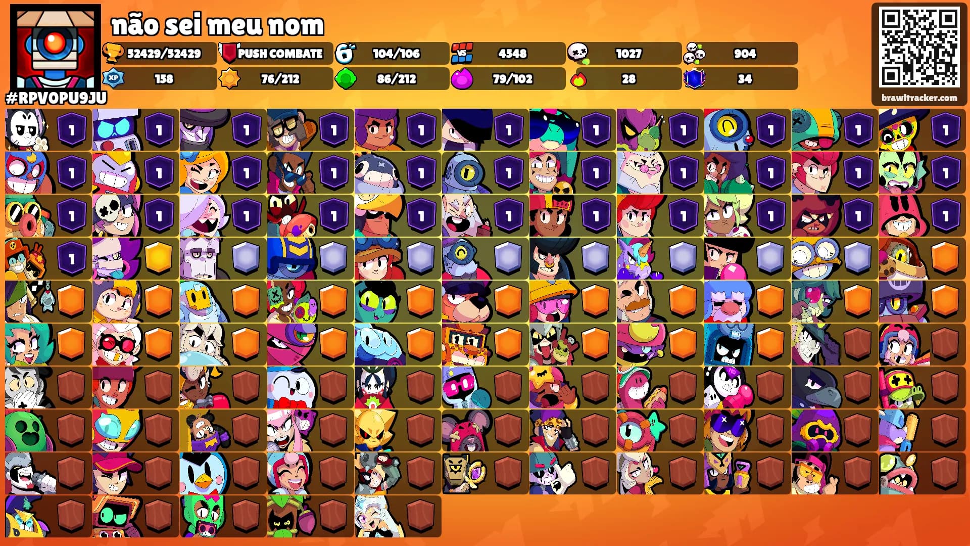 não sei meu nom's Ranks