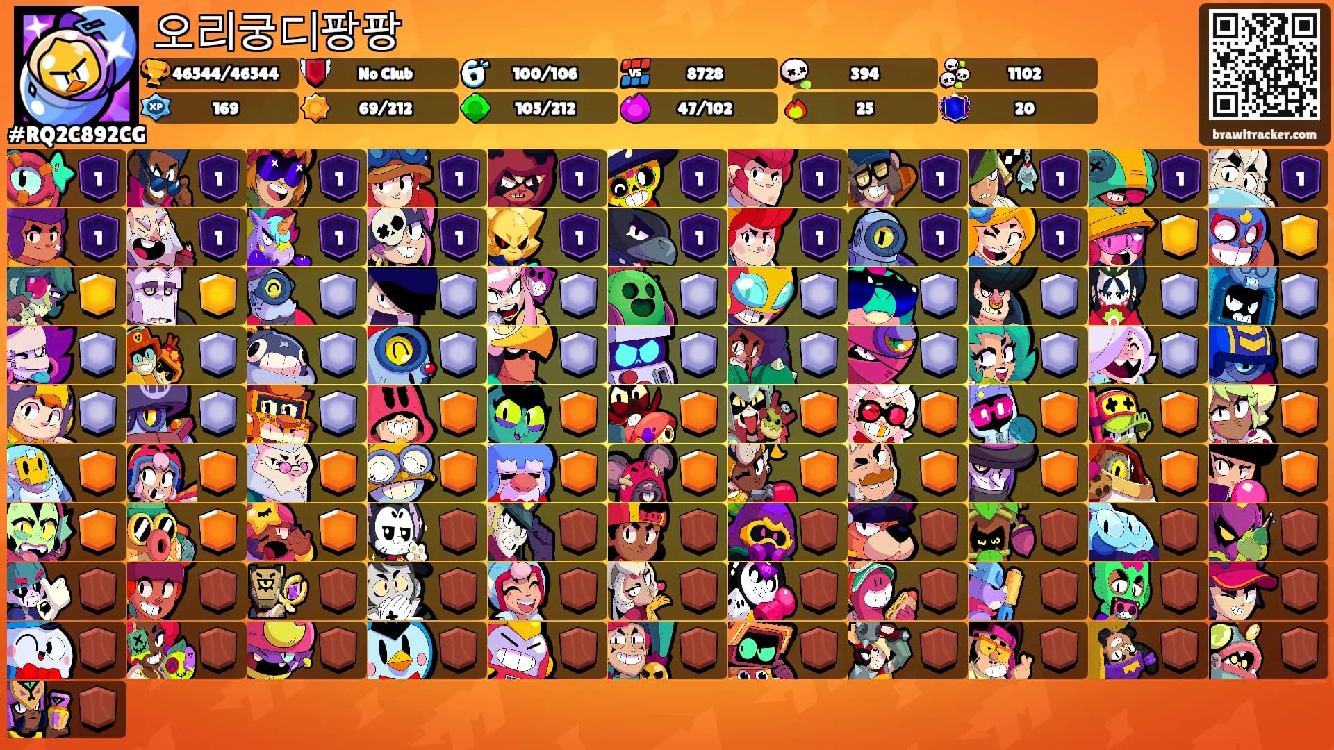 오리궁디팡팡's Ranks