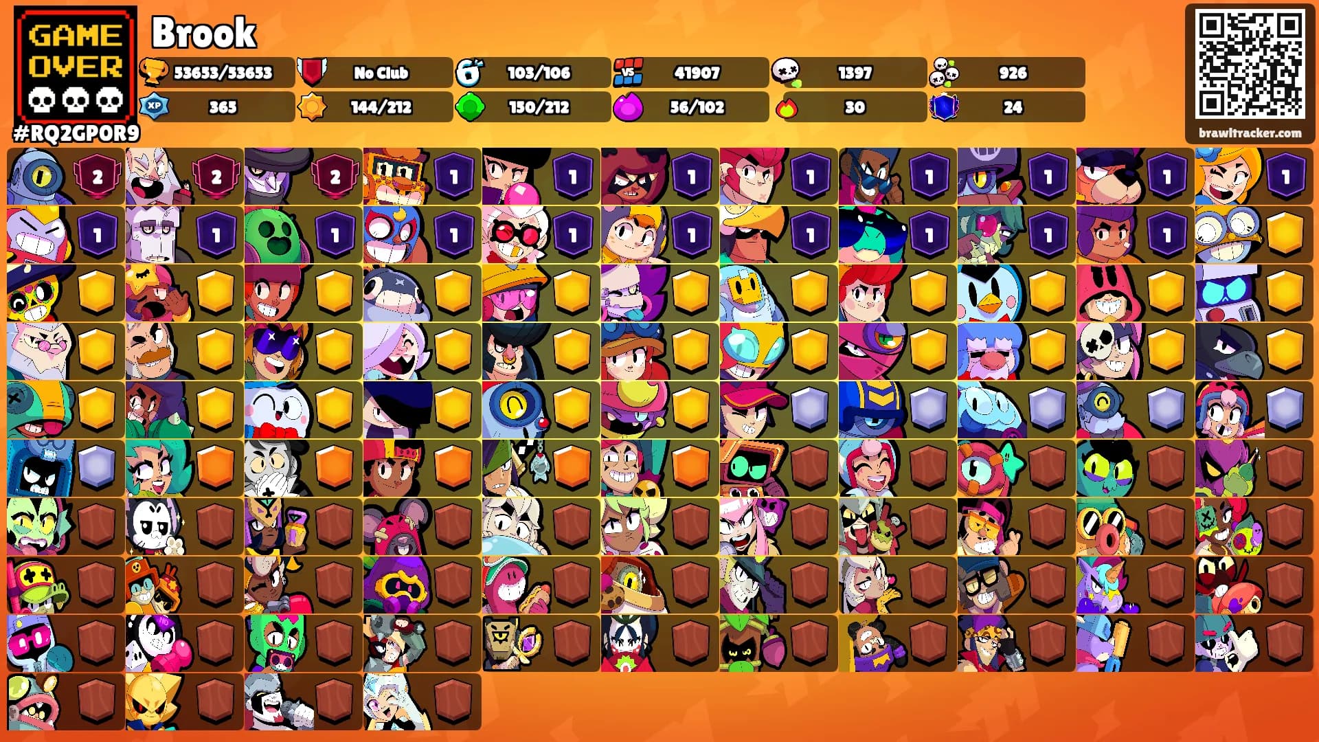 Brook's Ranks