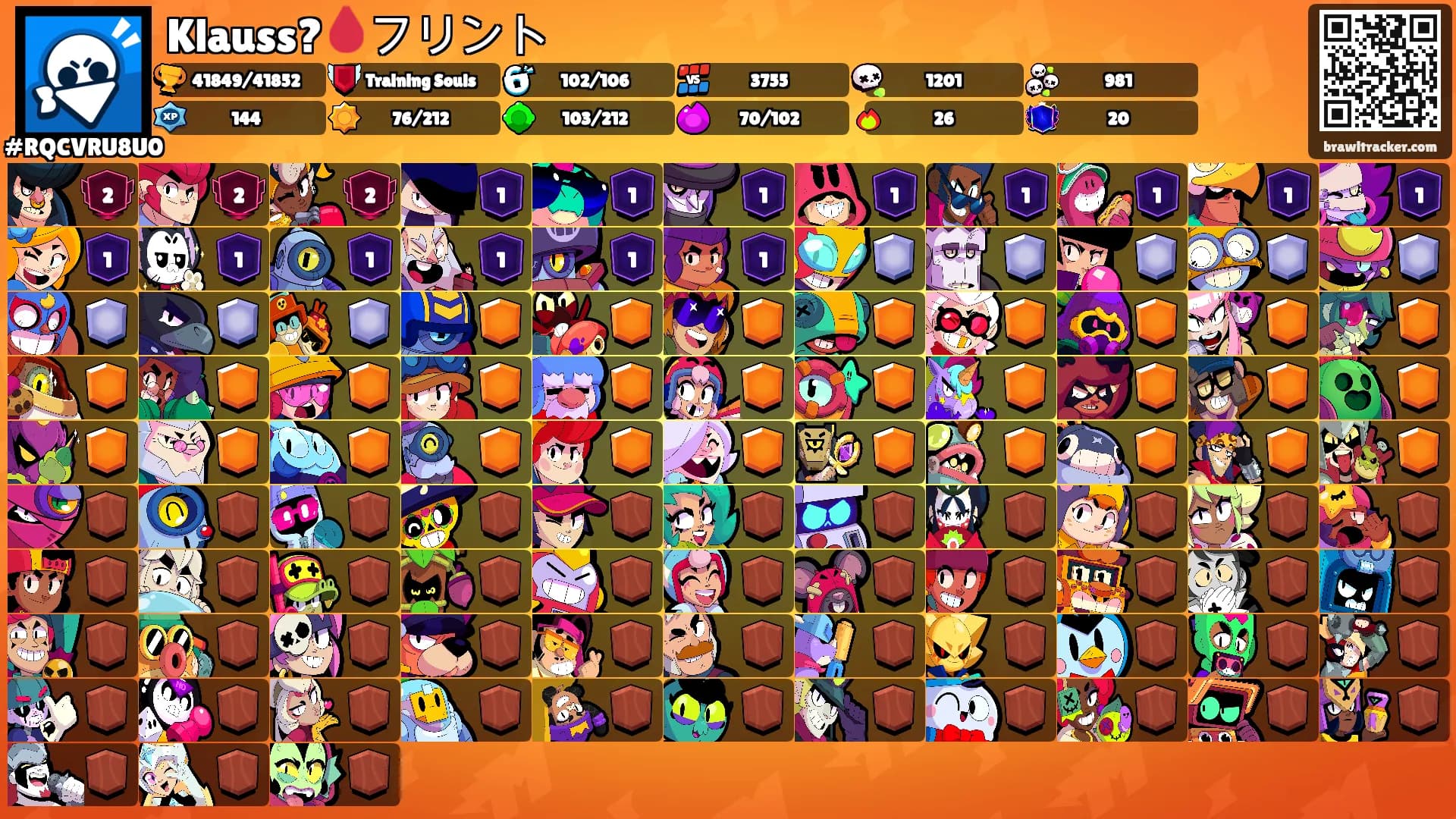 Klauss?🩸フリント's Ranks