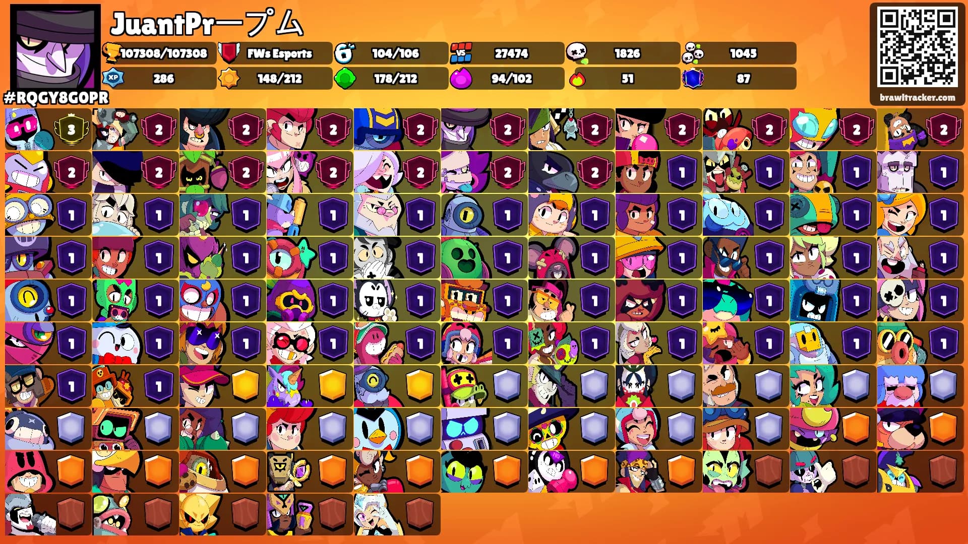 JuantPrープム's Ranks