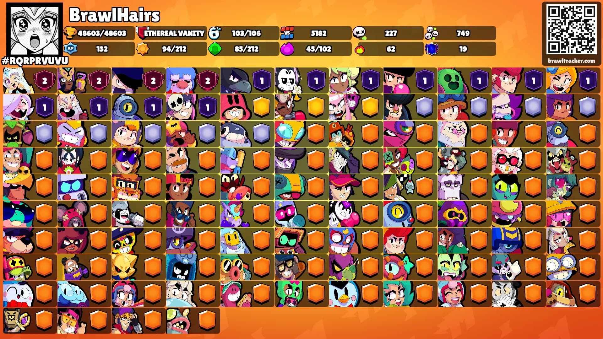 BrawlHairs's Ranks