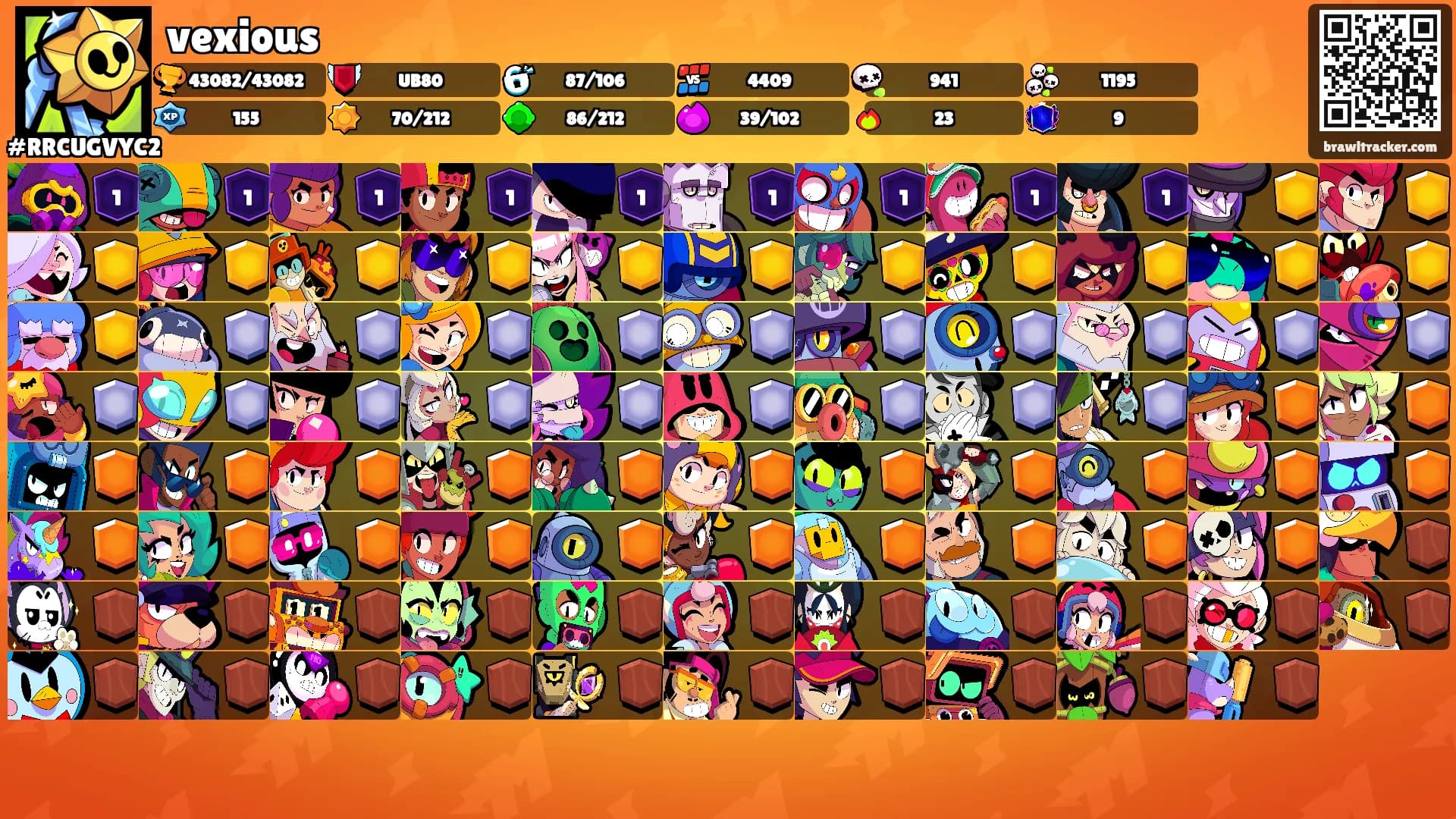vexious's Ranks