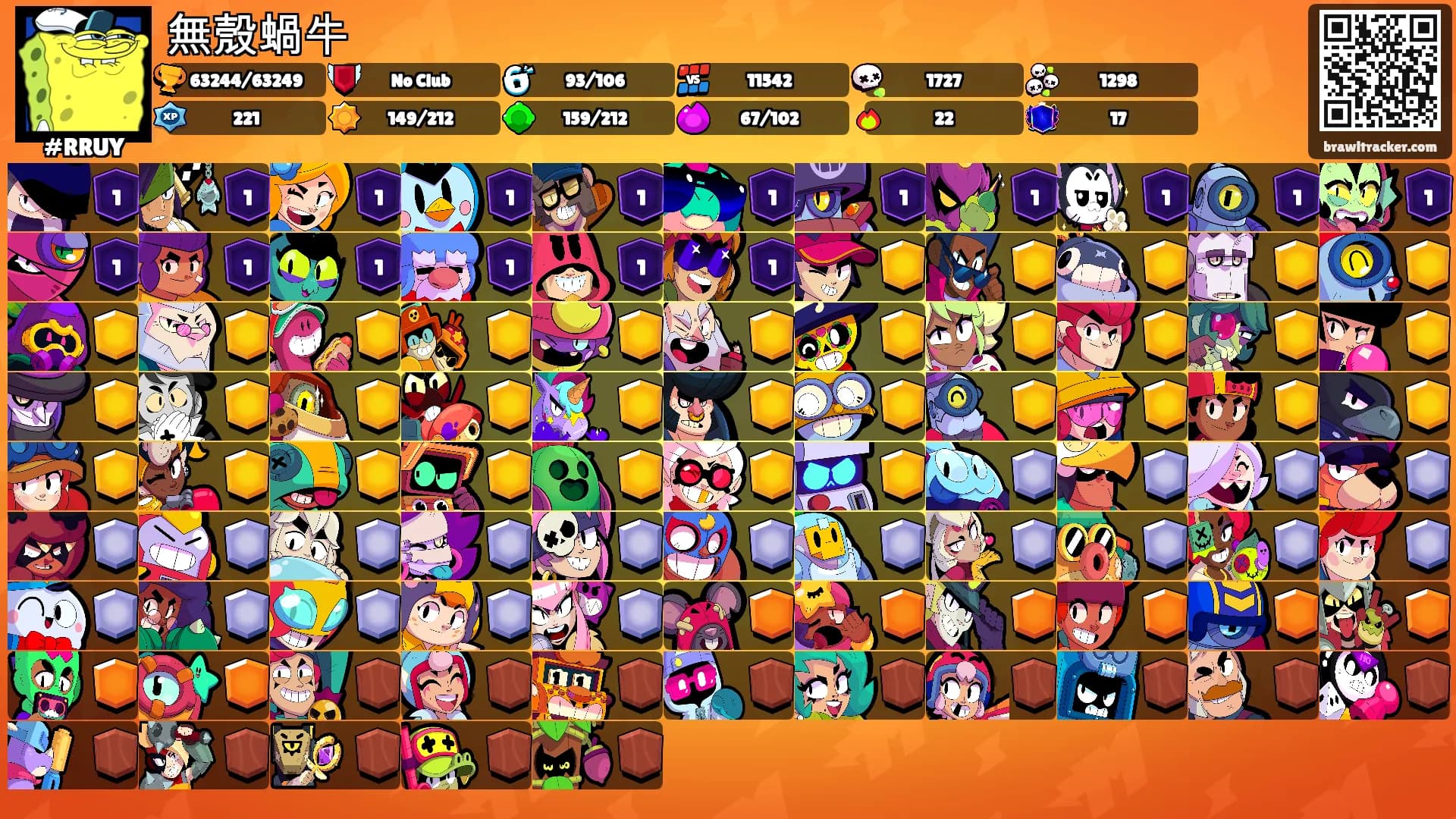 無殼蝸牛's Ranks