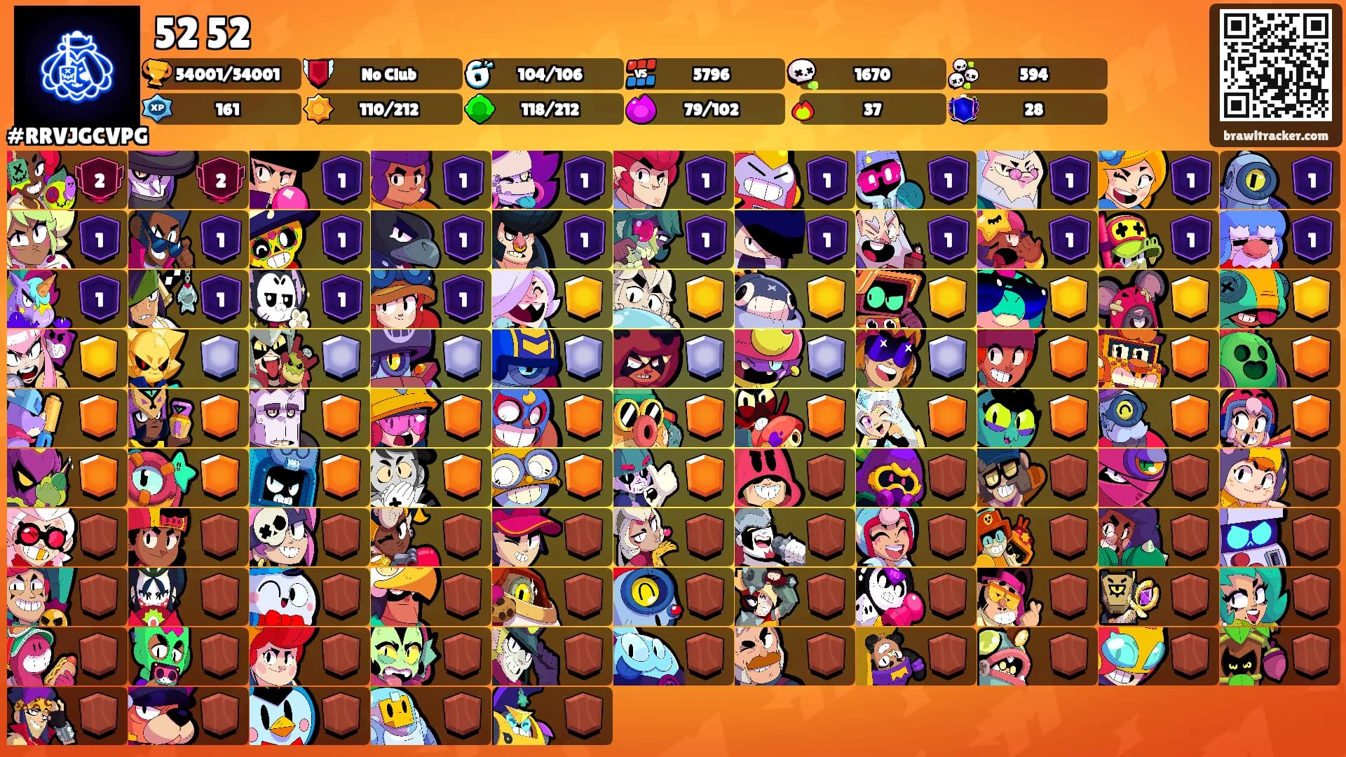 52 52's Ranks