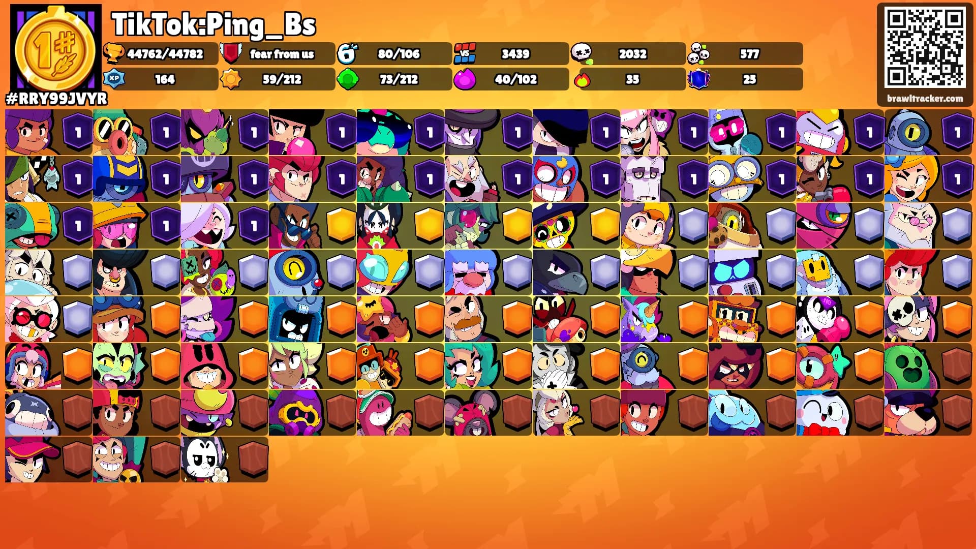 TikTok:Ping_Bs's Ranks