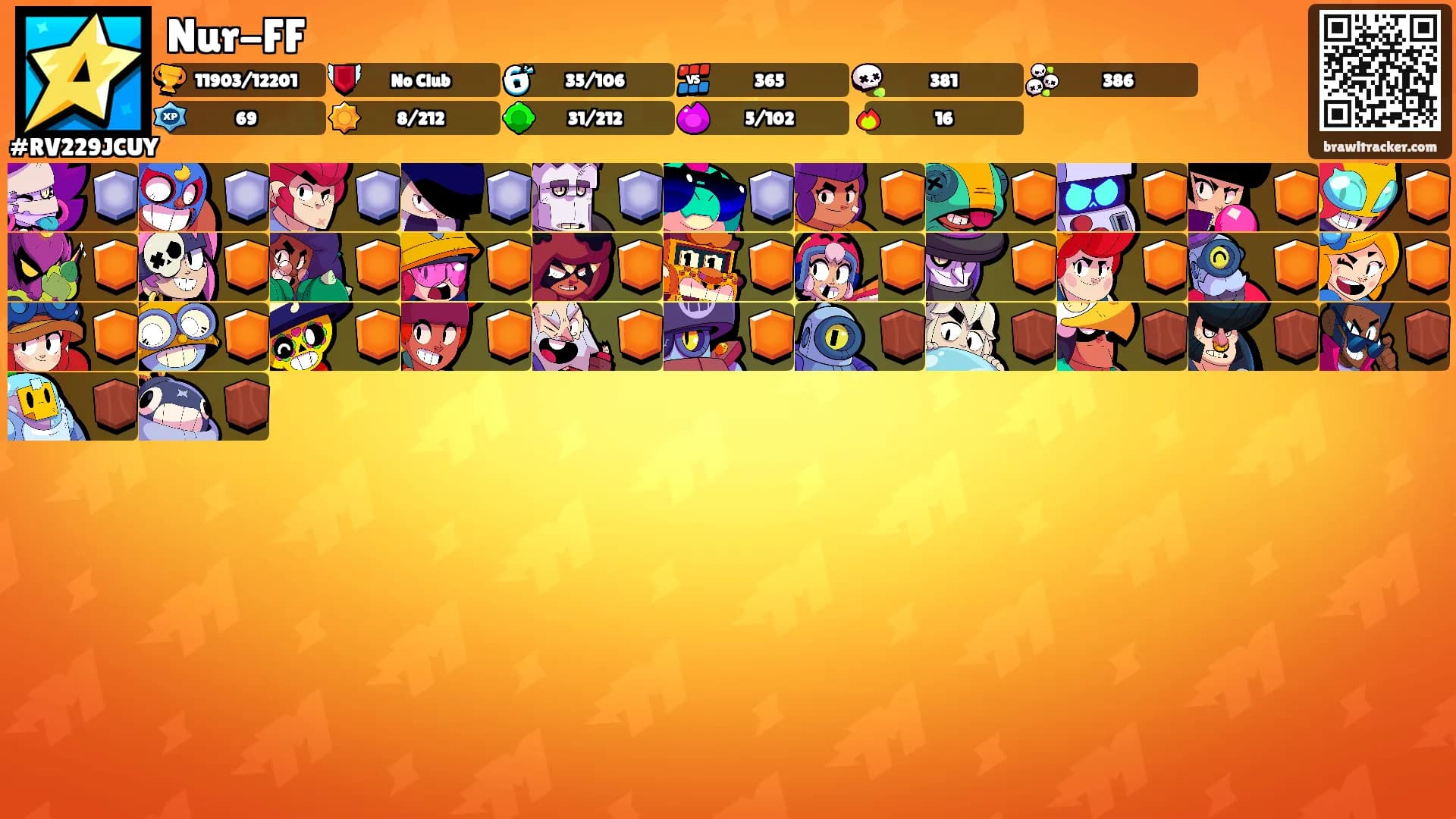 Nur-FF's Ranks