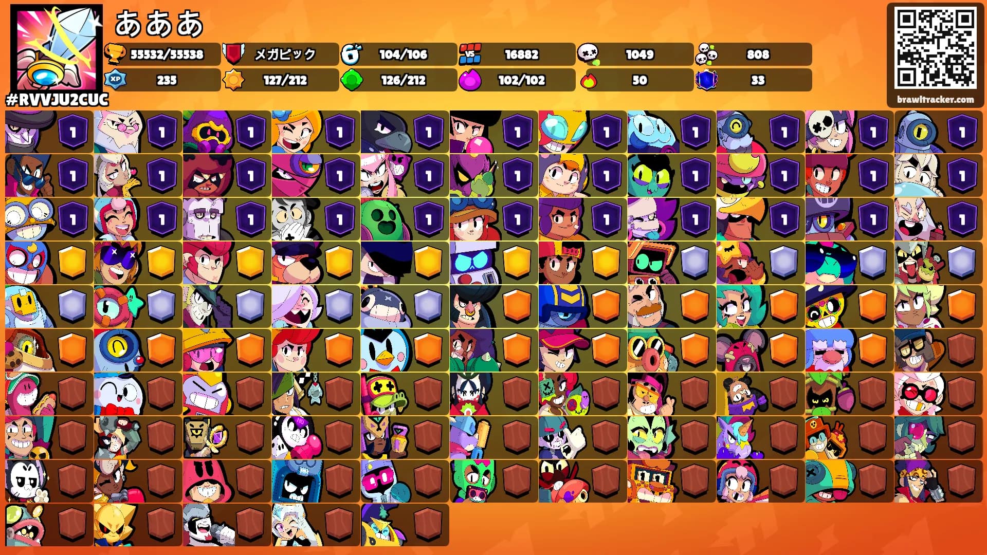 あああ's Ranks