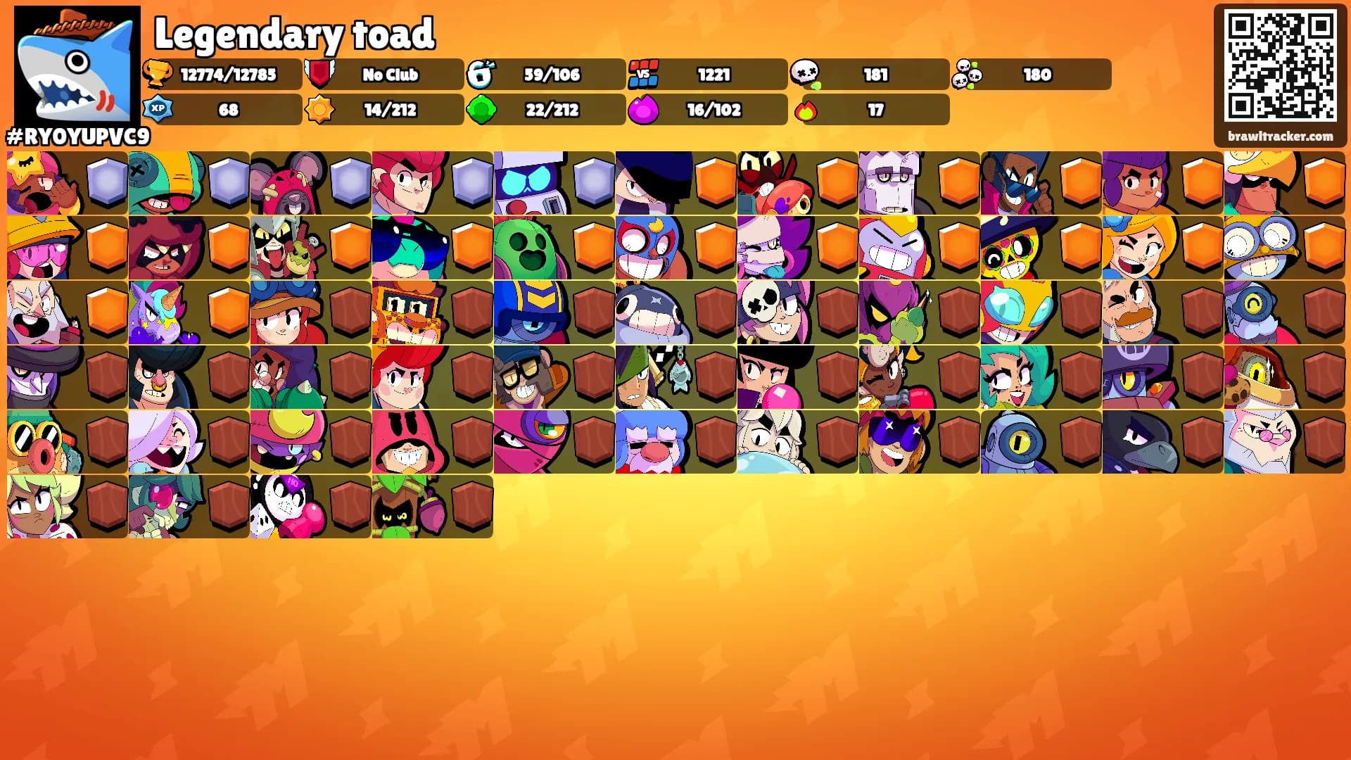 Legendary toad's Ranks