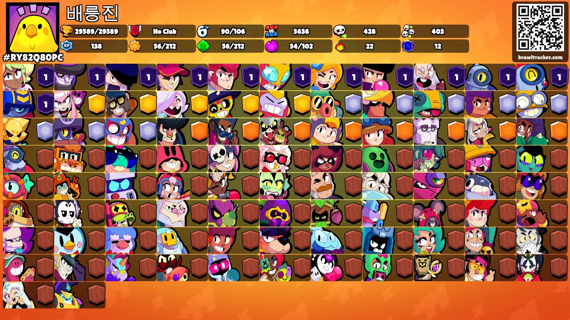 배릉진's Ranks