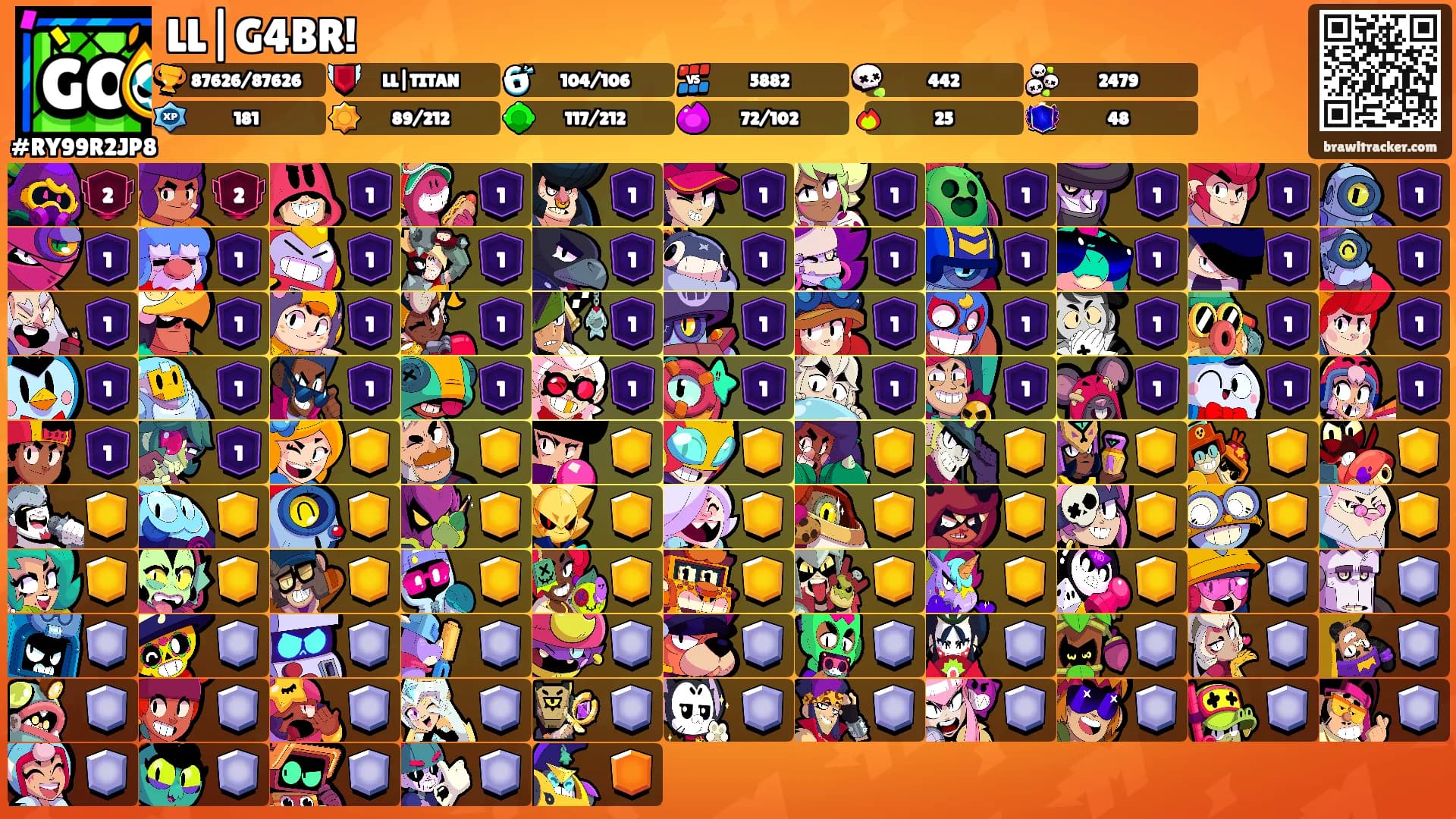 LL|G4BR!'s Ranks