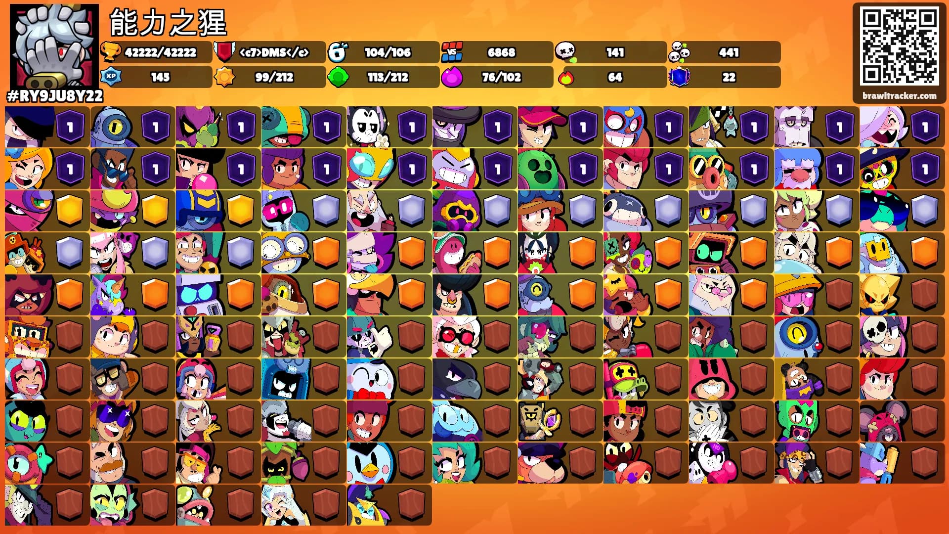 能力之猩's Ranks