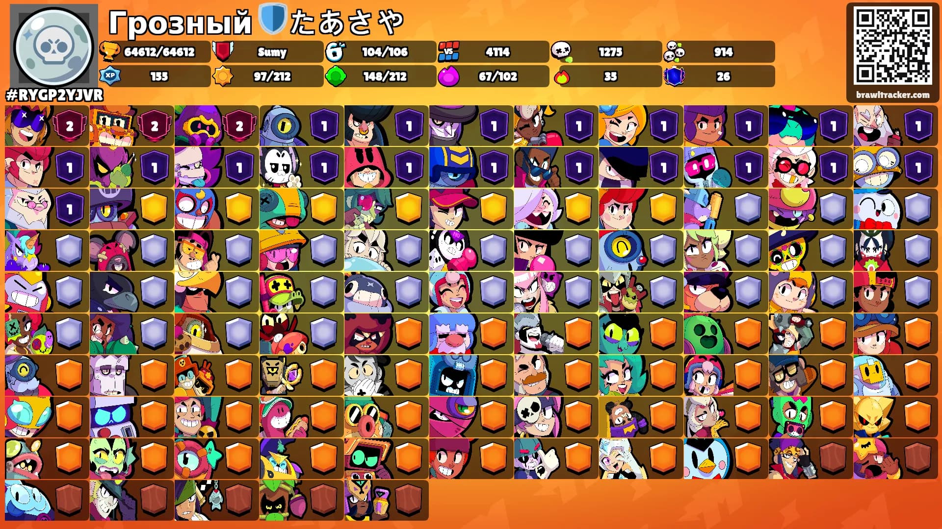 Грозный 🛡️たあさや's Ranks