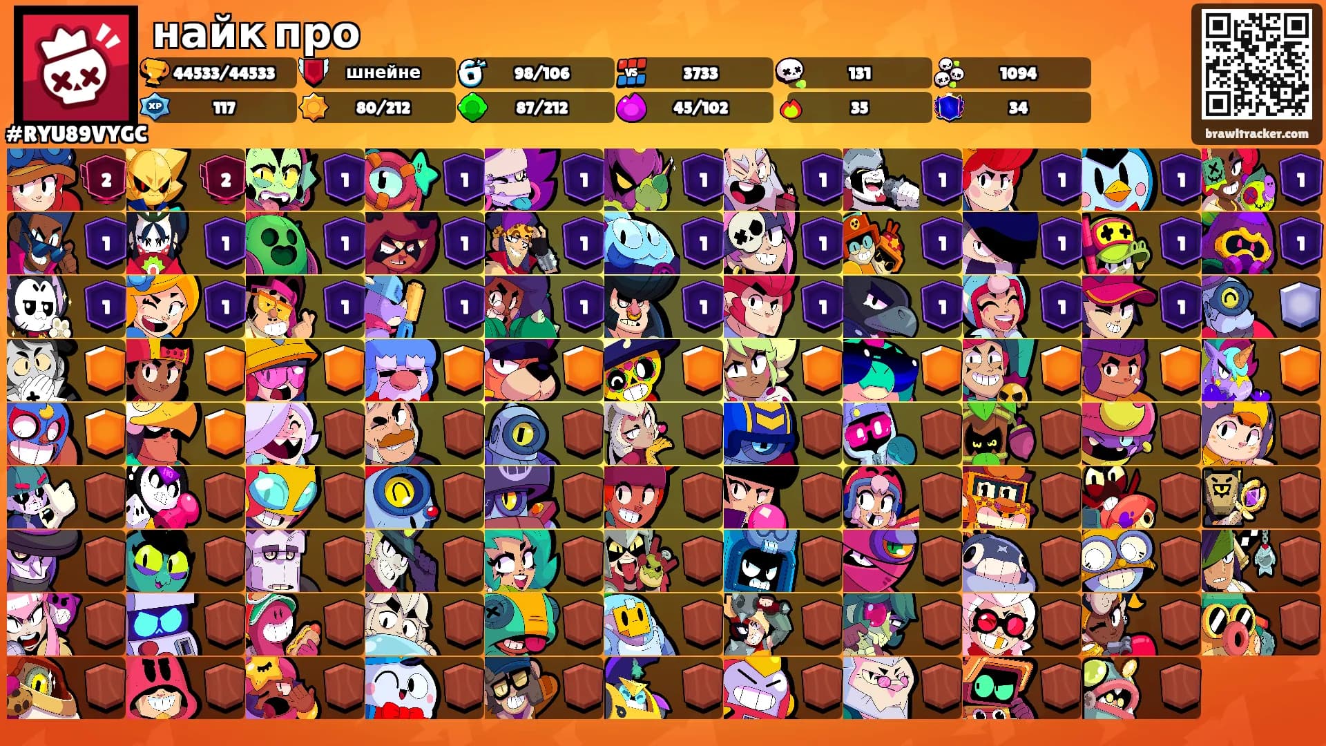 найк про's Ranks