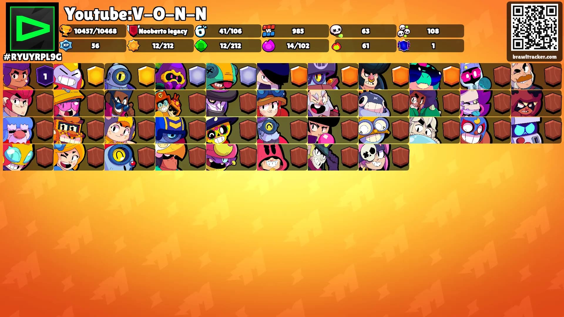 Youtube:V-O-N-N's Ranks