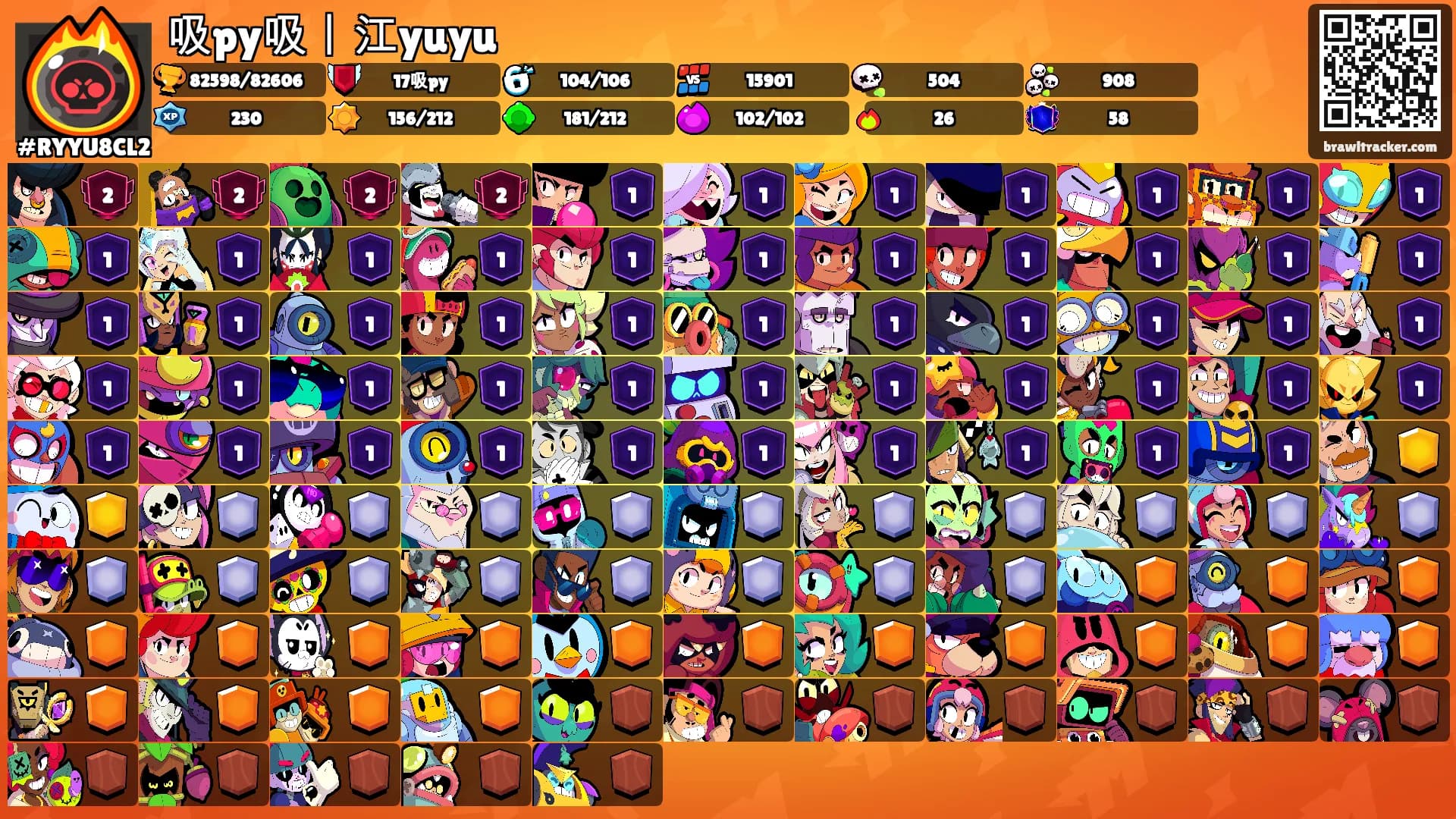 吸py吸丨江yuyu's Ranks