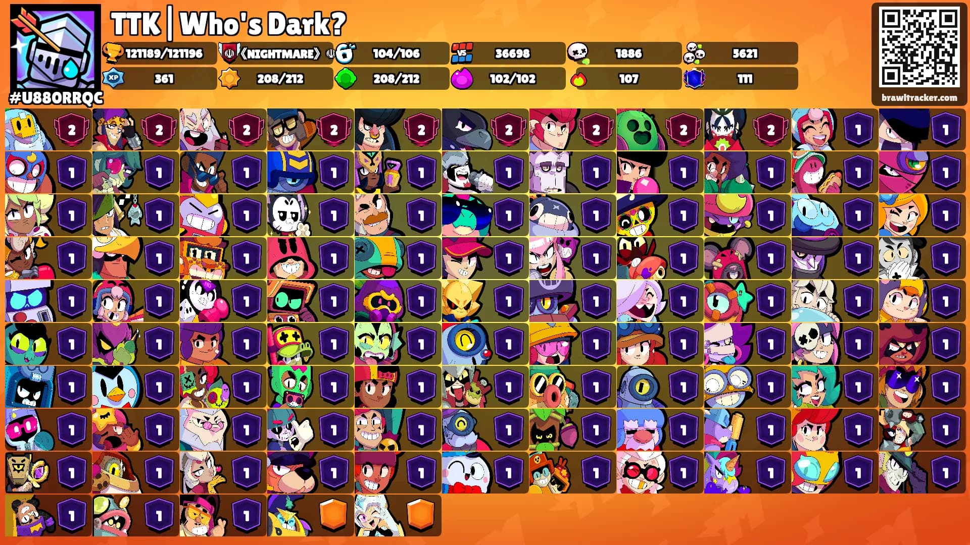 TTK|Who's Dark?'s Ranks
