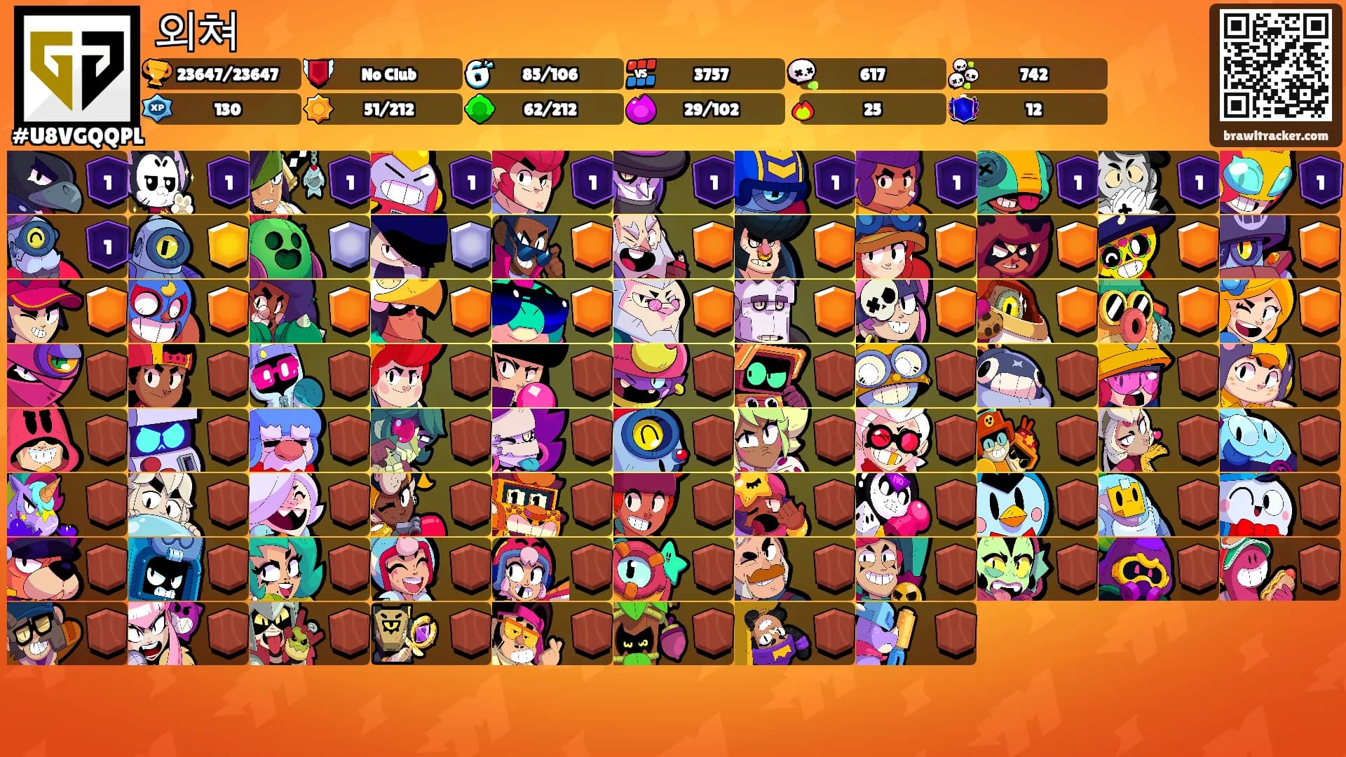 외쳐's Ranks