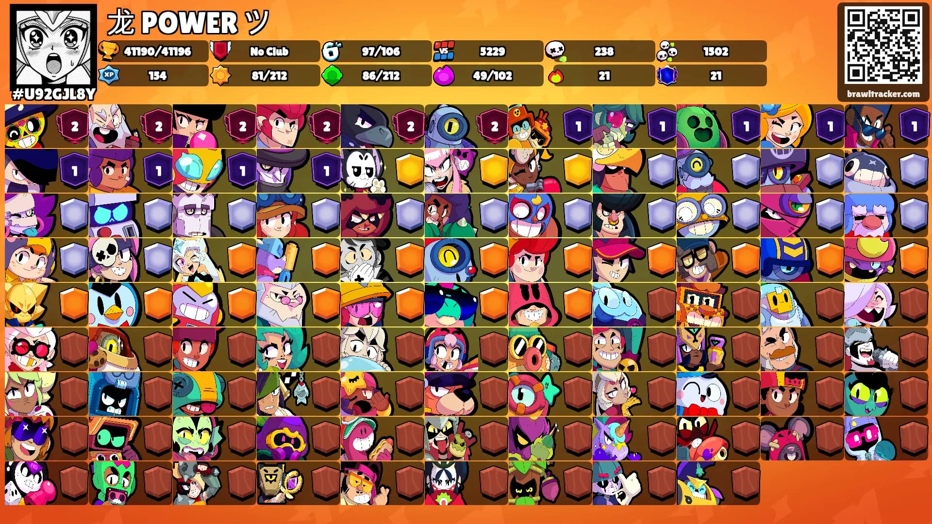 龙 POWER ツ's Ranks