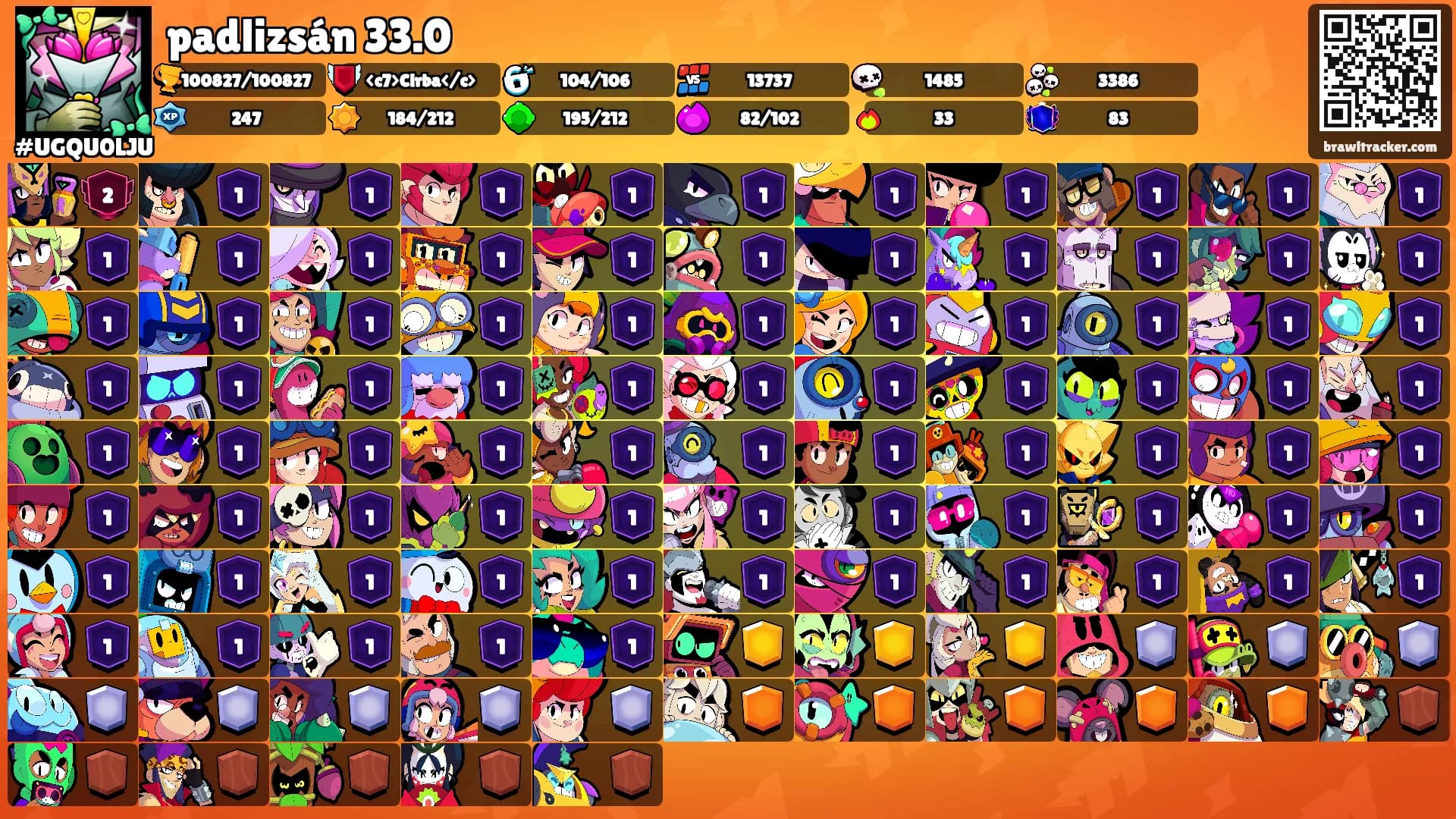 padlizsán 33.0's Ranks