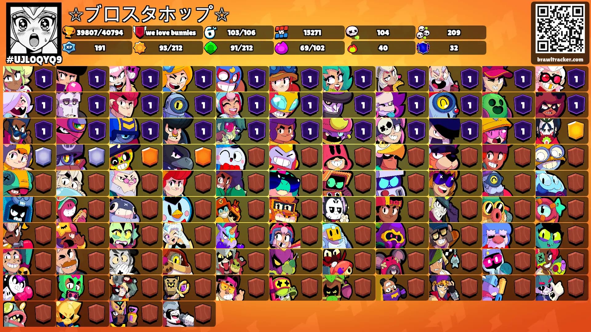 ☆ブロスタホップ☆'s Ranks