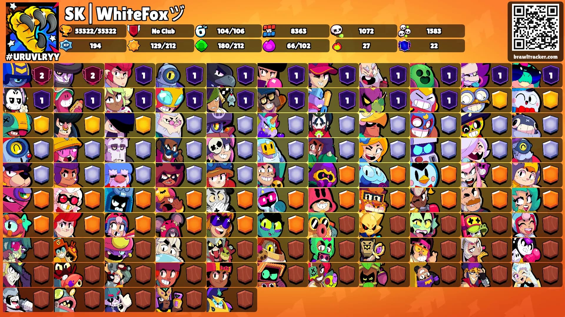 SK|WhiteFoxヅ's Ranks