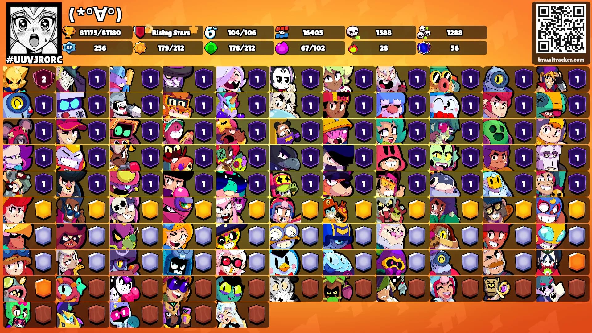 (*°∀°)'s Ranks