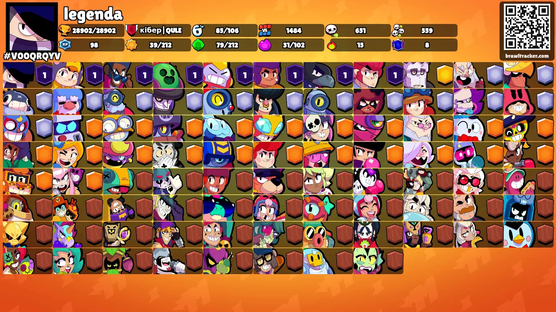 legenda's Ranks