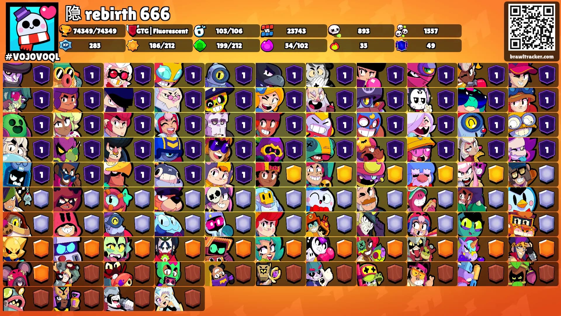 隐 rebirth 666's Ranks