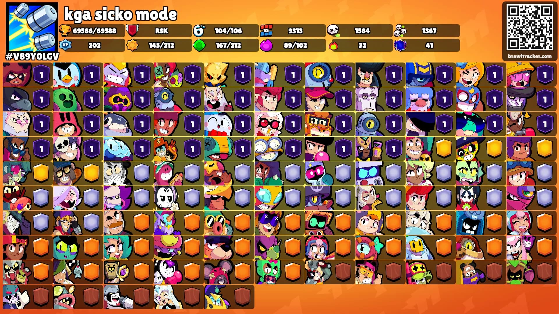 kga sicko mode's Ranks
