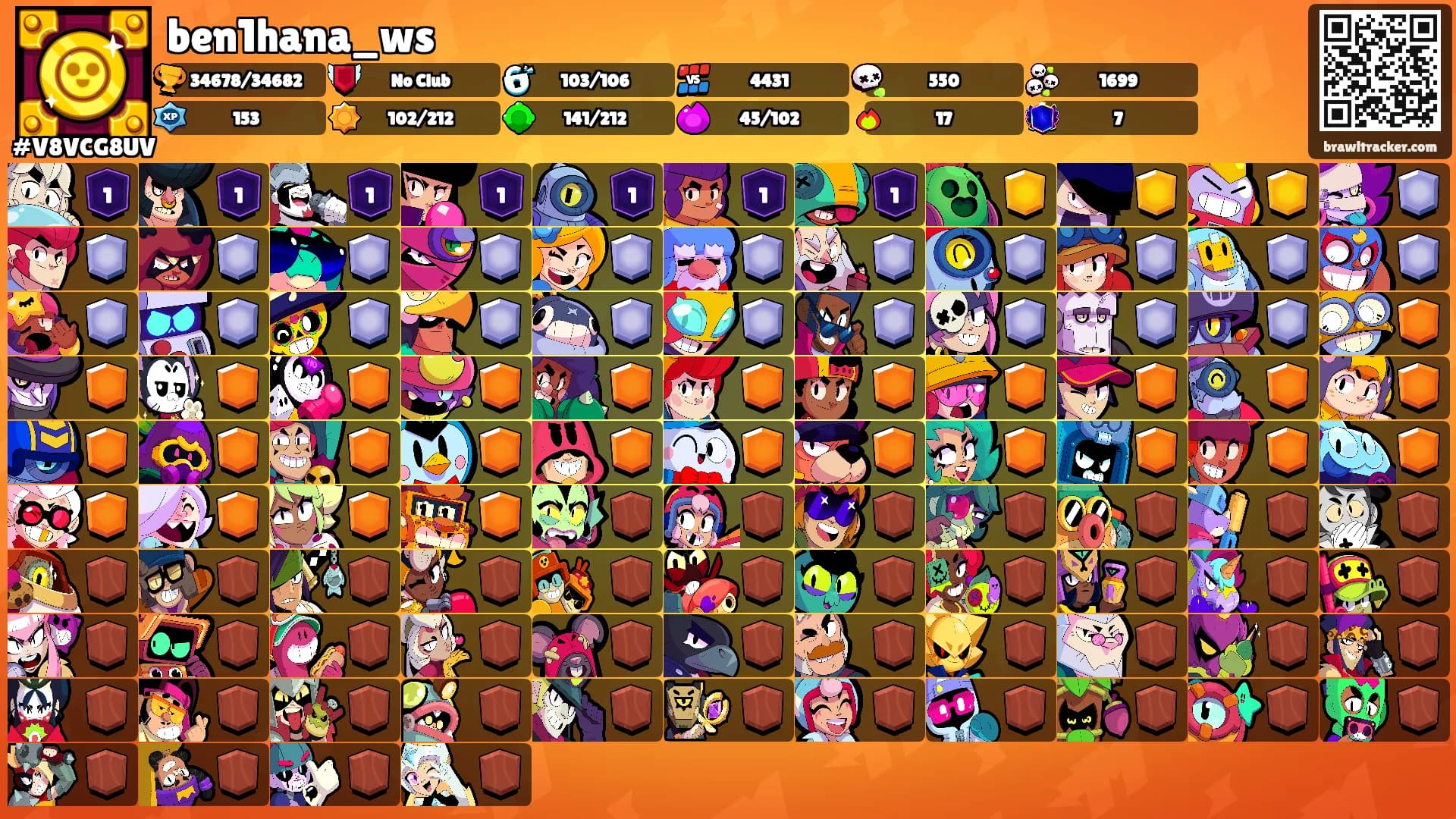 ben1hana_ws's Ranks