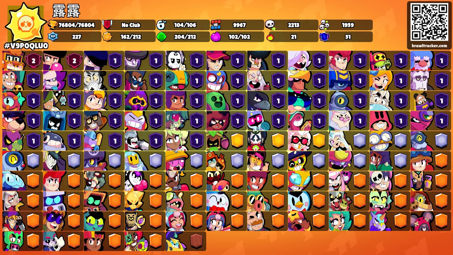 露露's Ranks