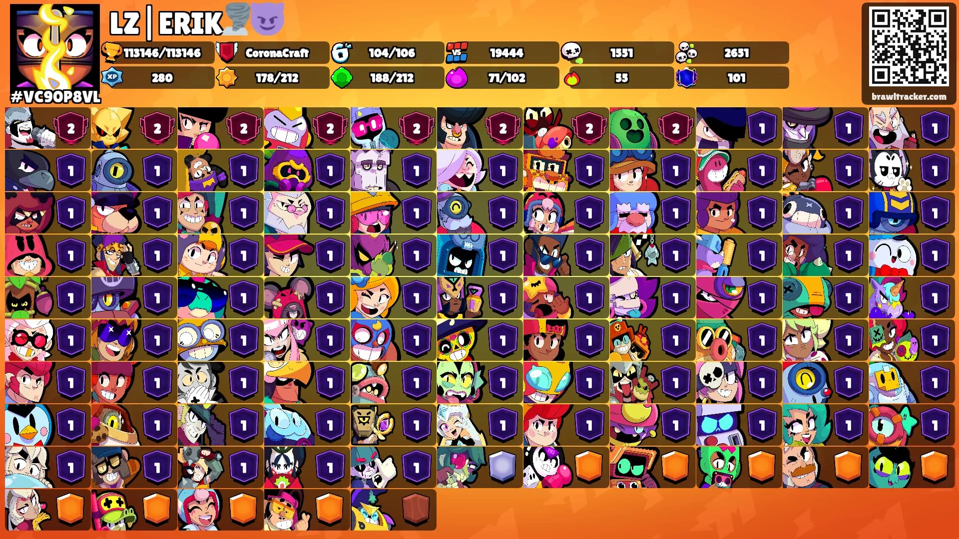 LZ|ERIK🌪️😈's Ranks