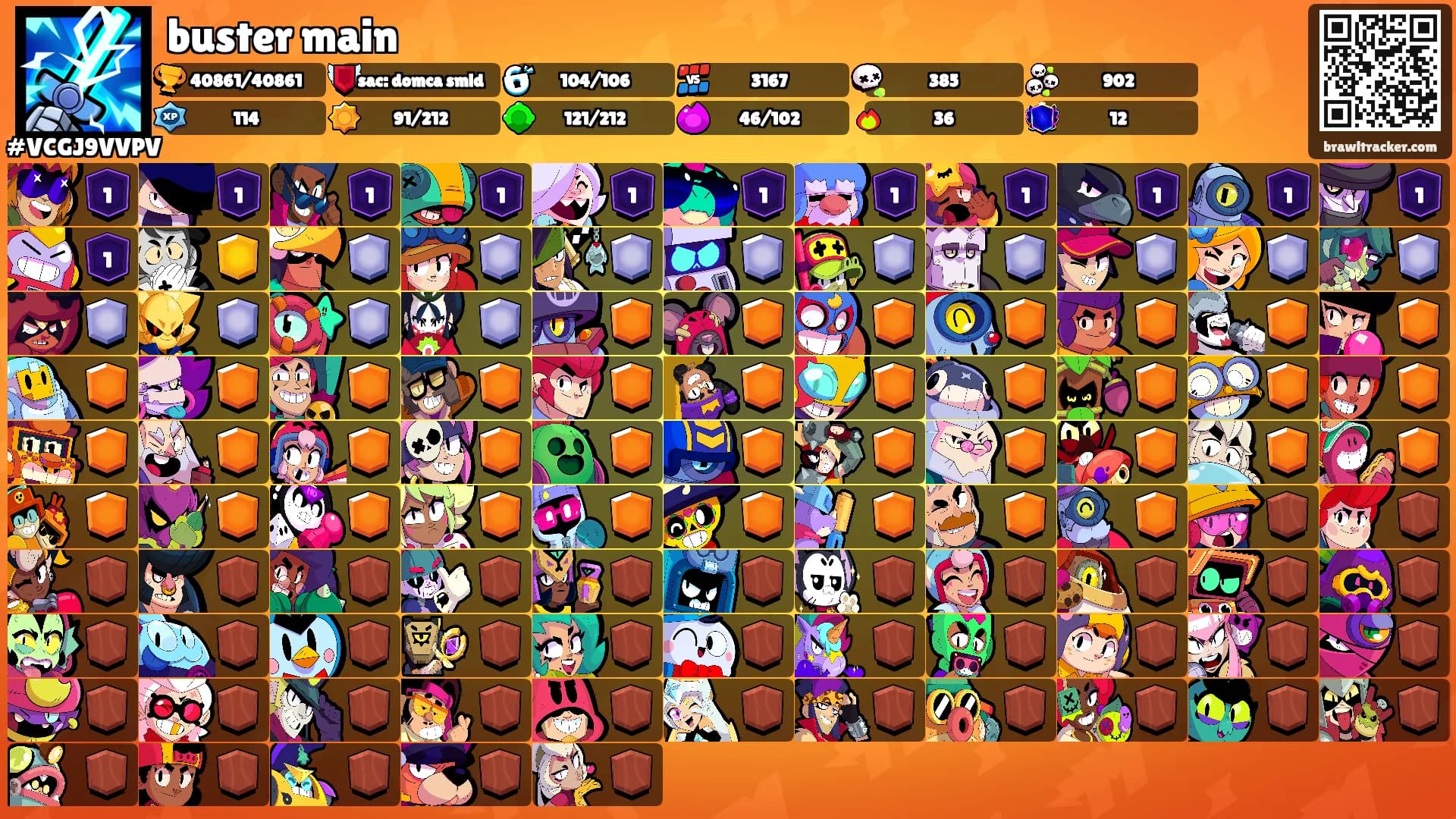 buster main's Ranks
